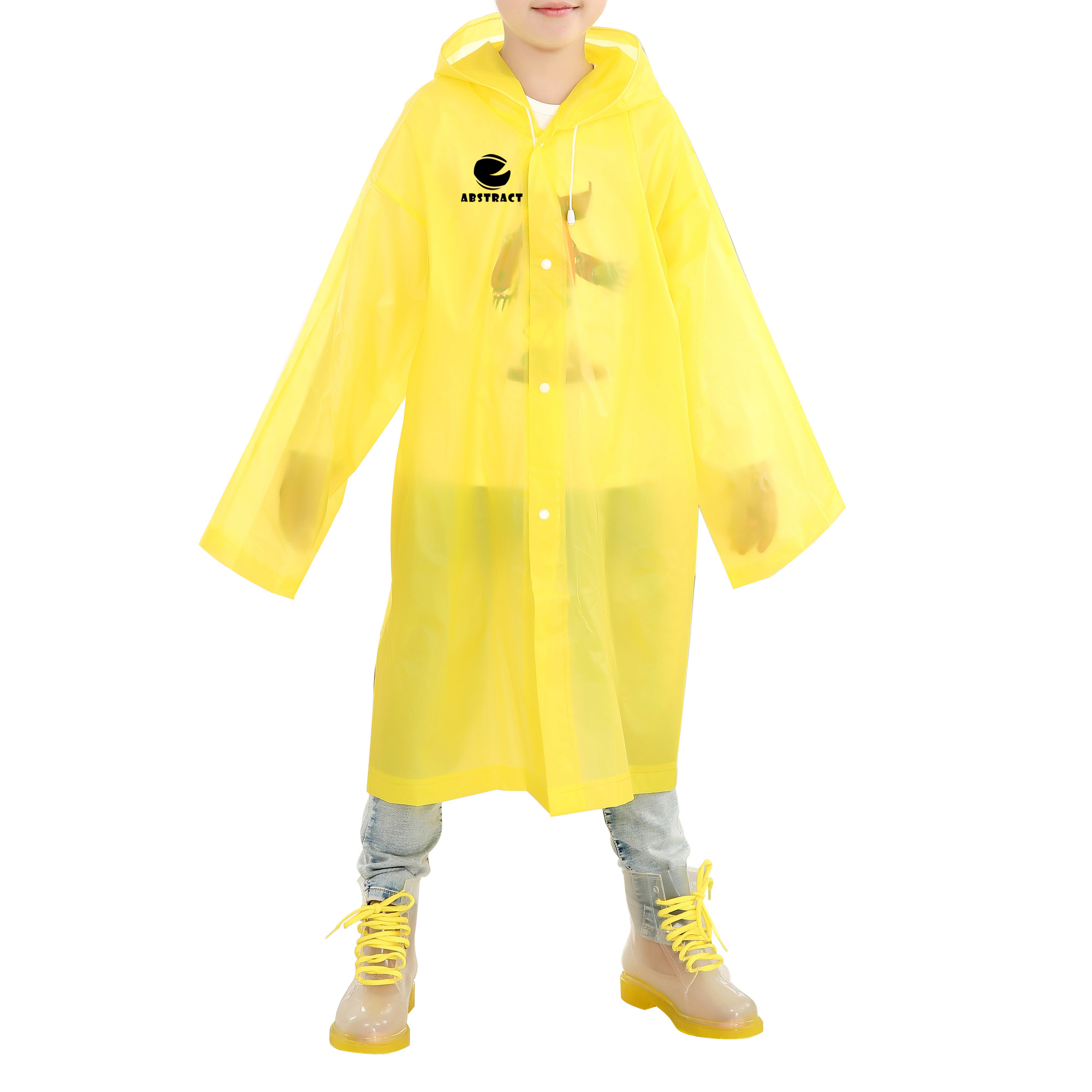 Kids EVA Reusable Raincoat - Image 2