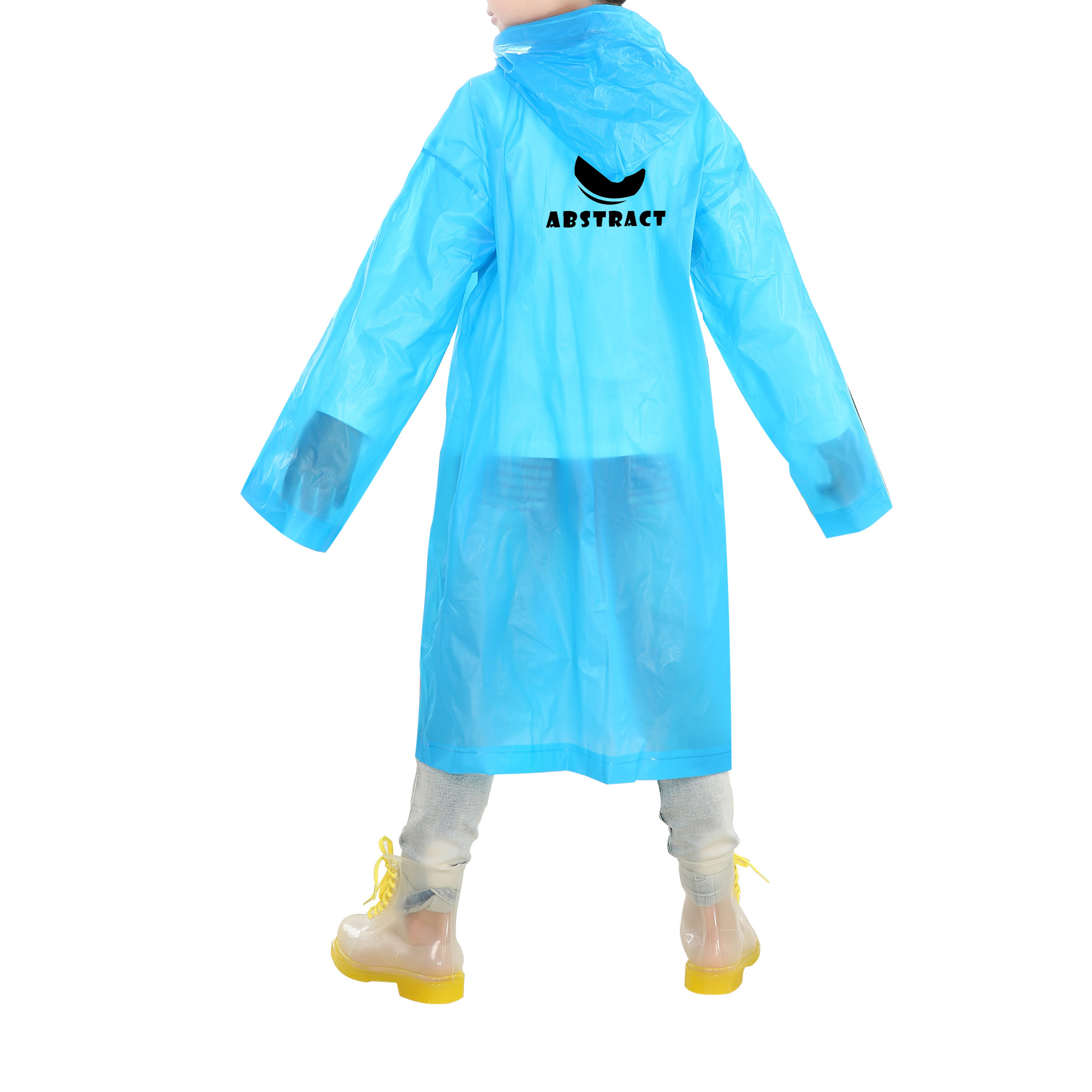 Kids EVA Reusable Raincoat - Image 7