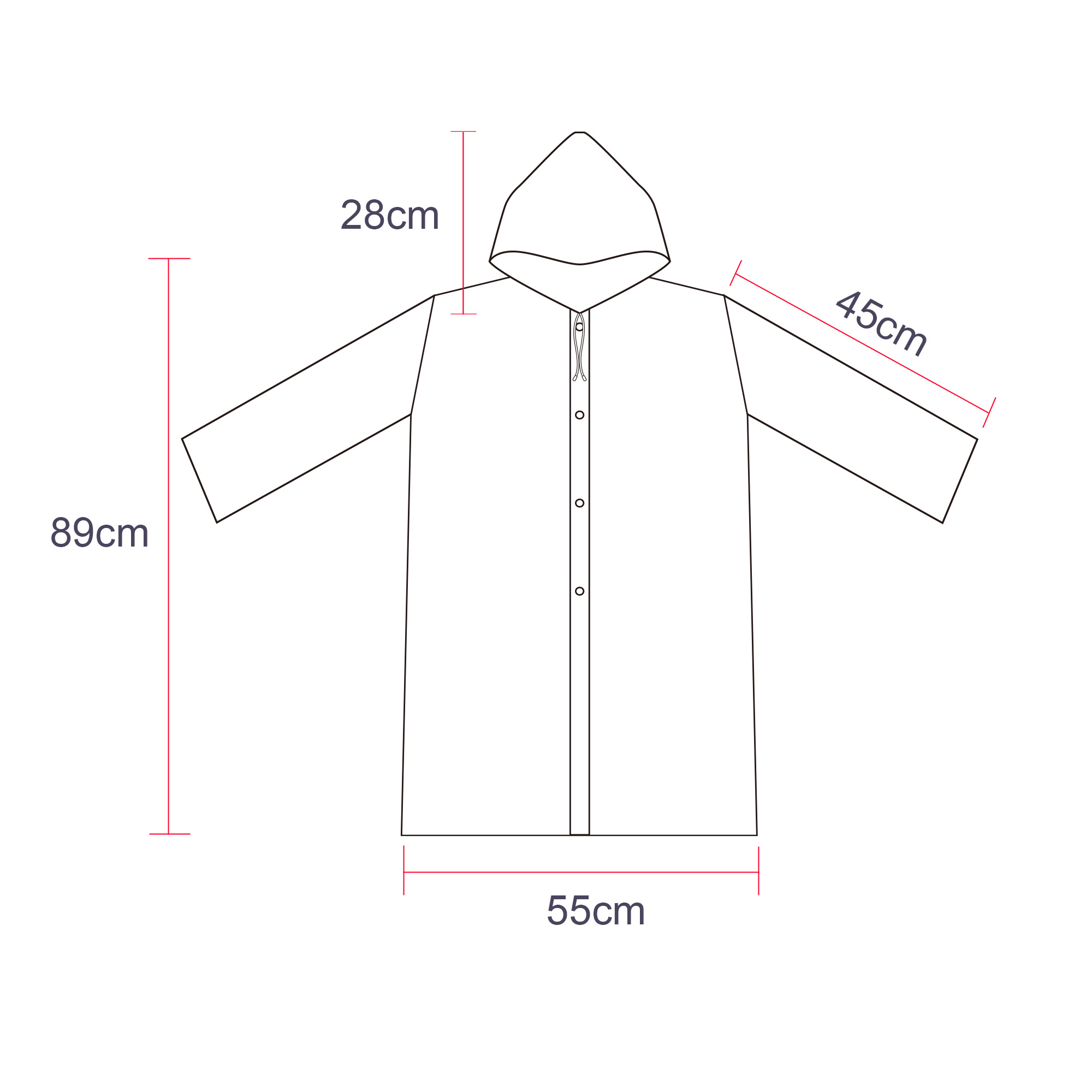 Kids EVA Reusable Raincoat - Image 10