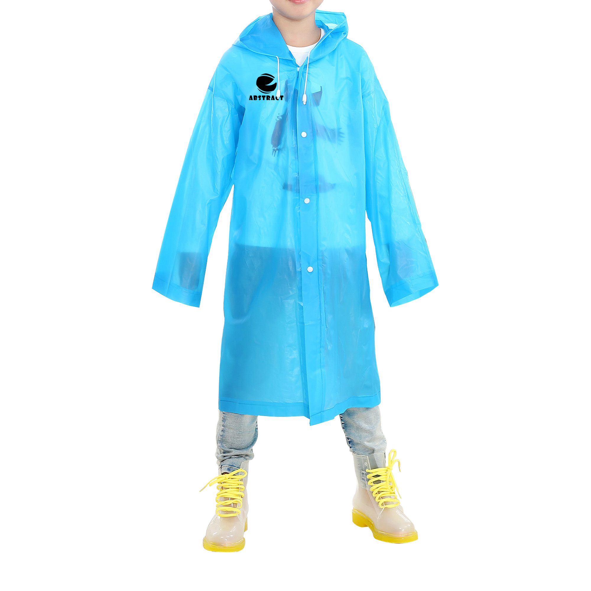 Kids EVA Reusable Raincoat - Image 6