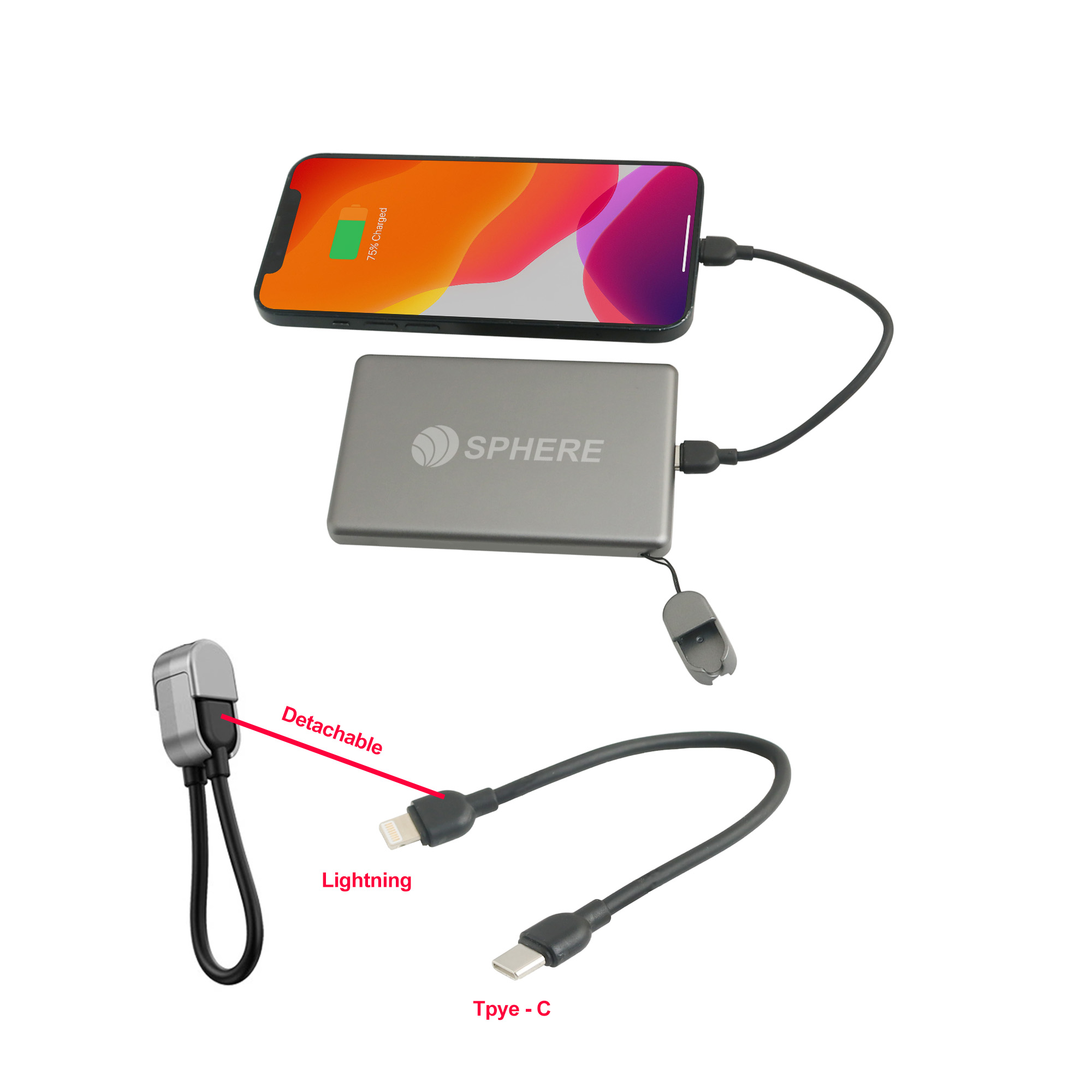 5000mAh Aluminum Magnetic Power Bank - Image 8