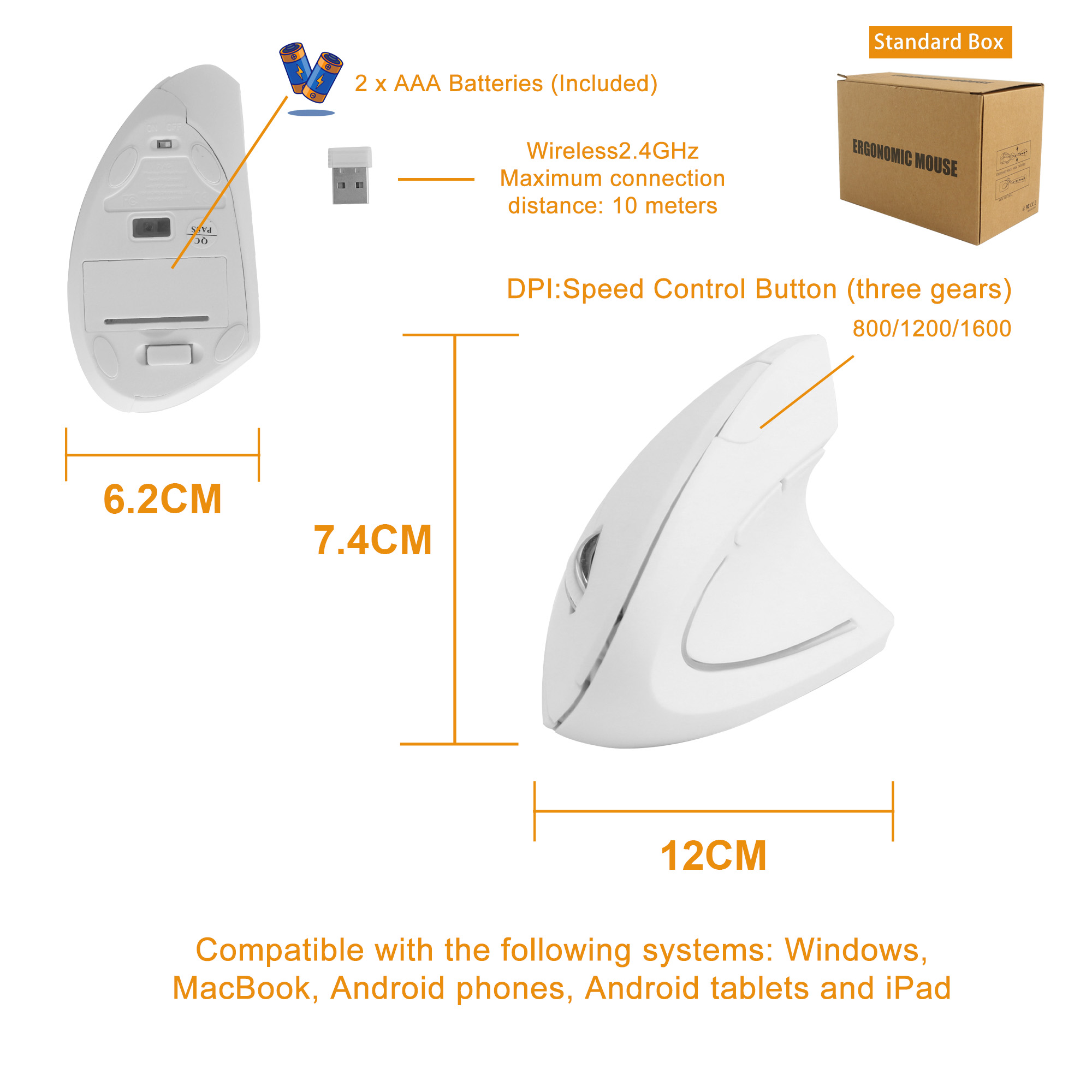 Ergonomic Wireless Mouse - Image 5