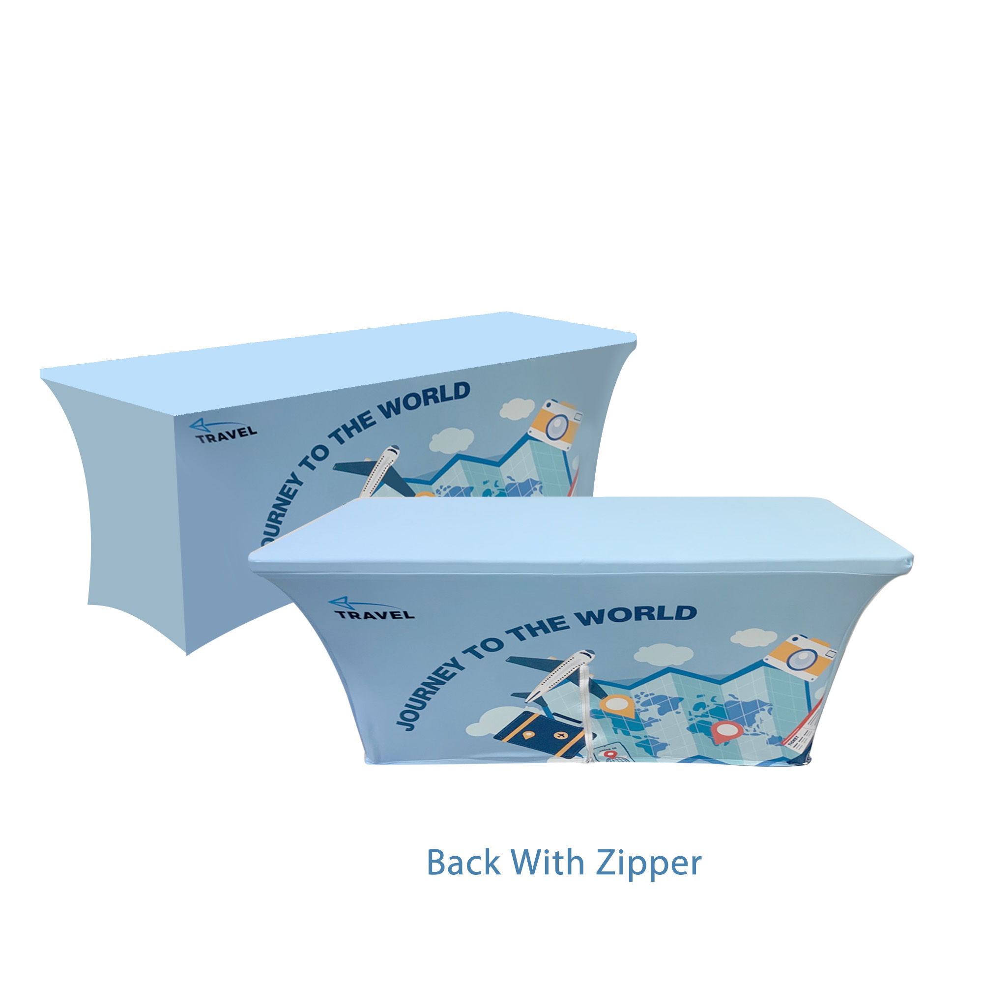Stretch Table Covers with Zipper * 8ft - Image 2