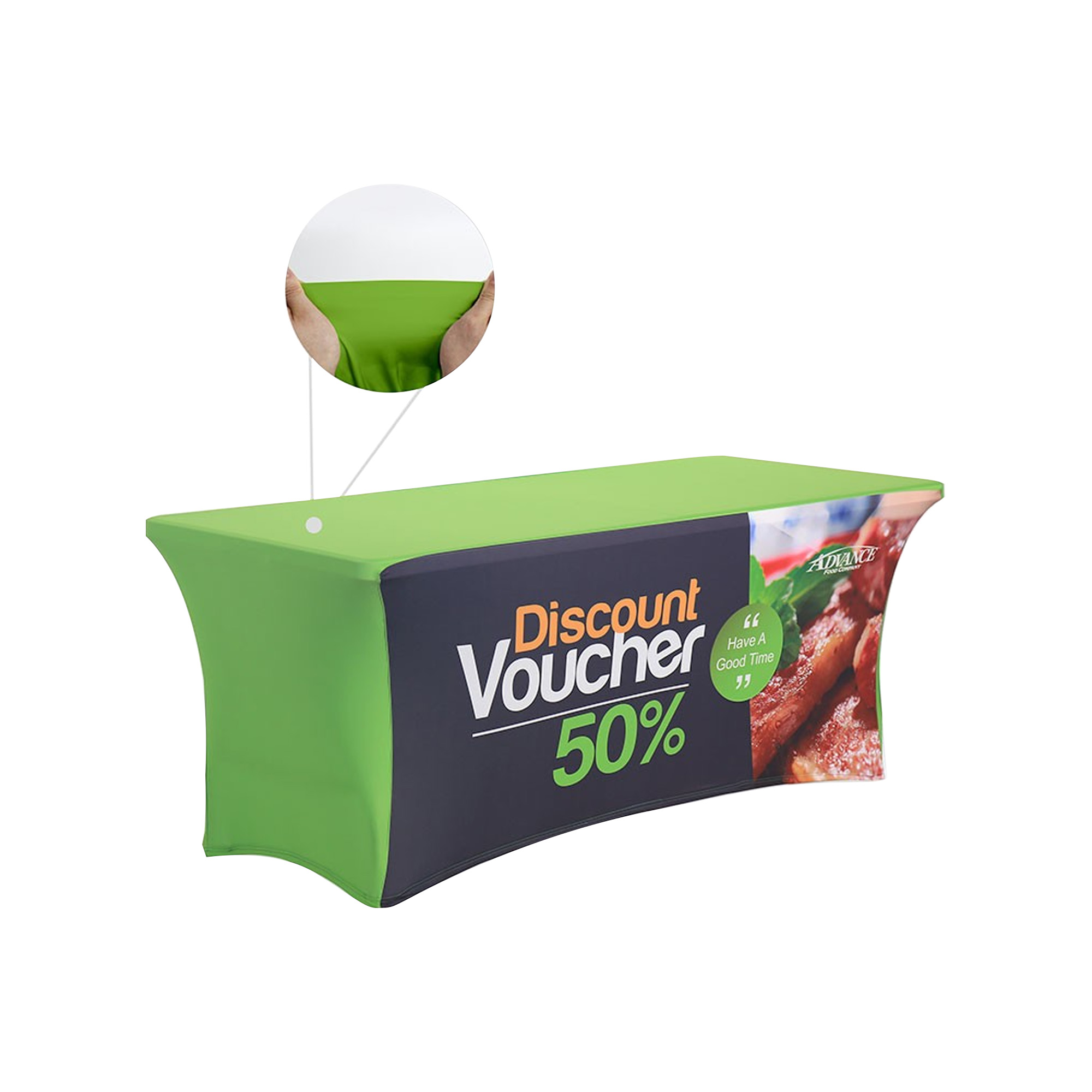 Stretch Table Covers with Zipper * 8ft - Image 3