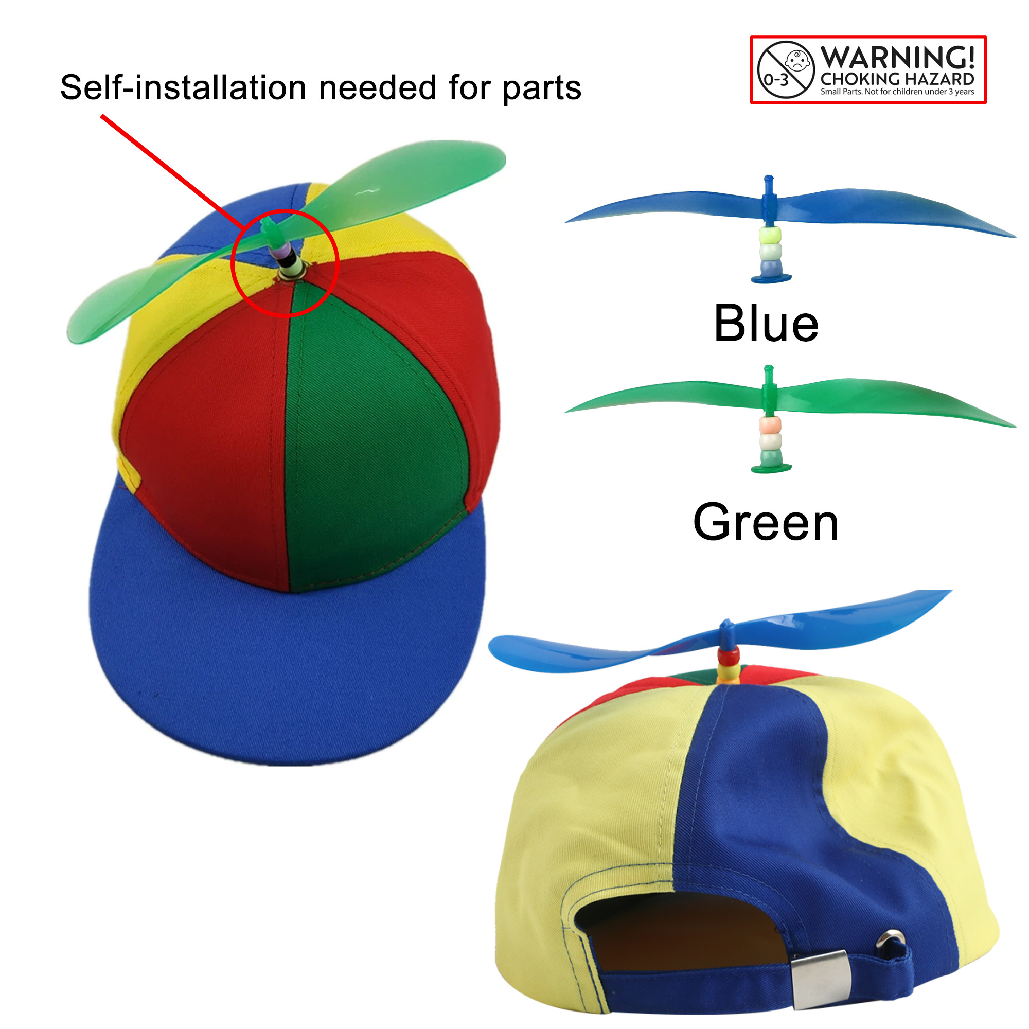 6 Panel Propeller Baseball Cap - Image 5