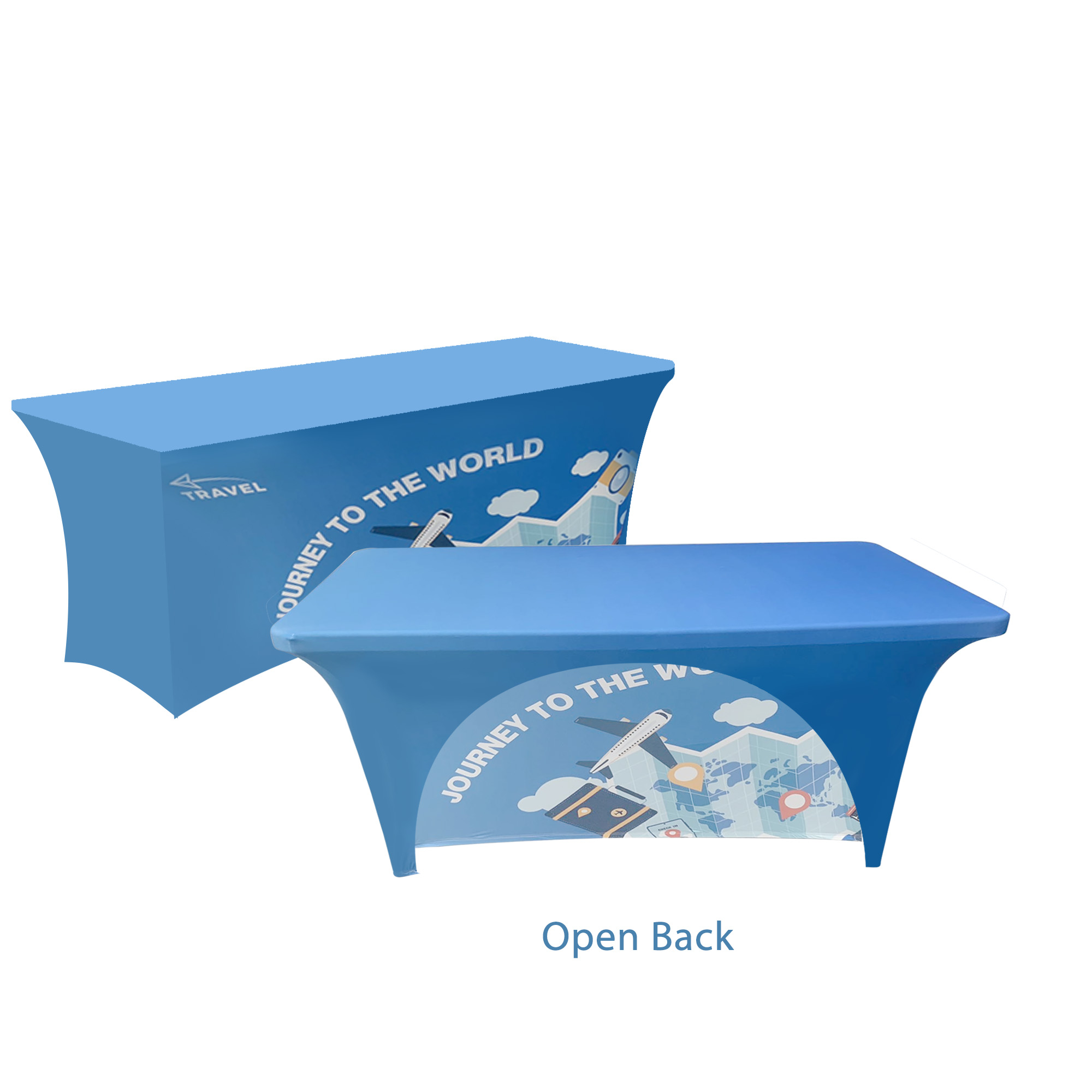 Stretch Table Covers with Open Back * 4ft - Image 2