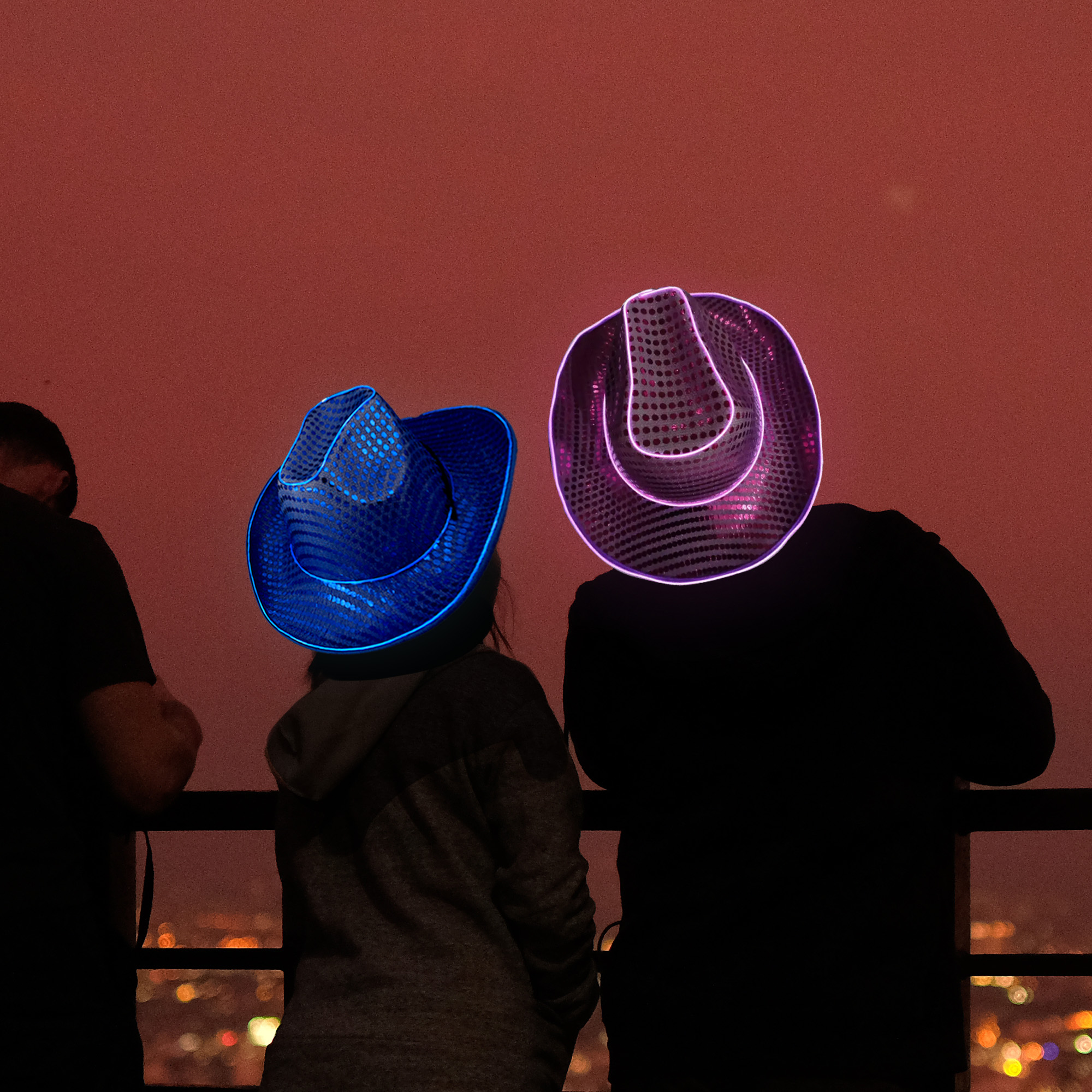 Light Up Sequin Cowboy Hats - Image 15