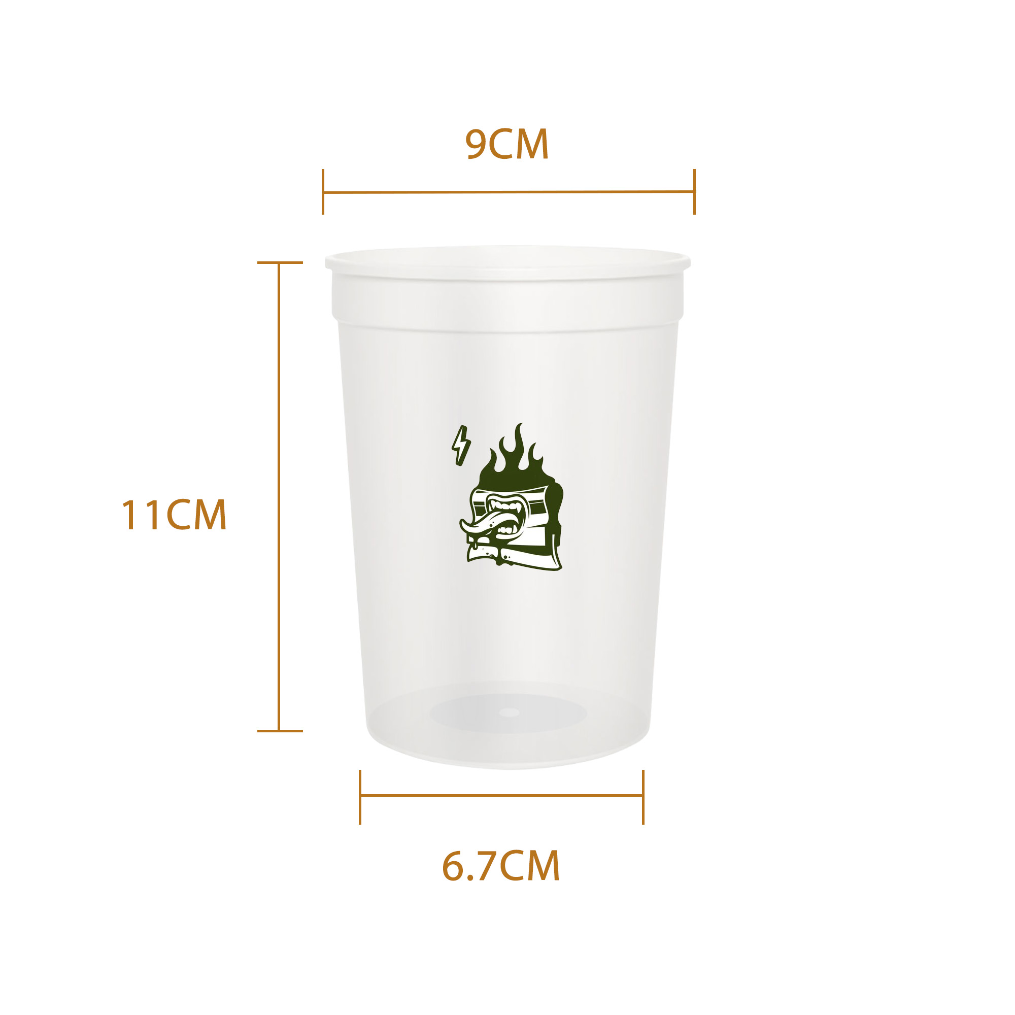 473ml Translucent Plastic Stadium Cup - Image 4