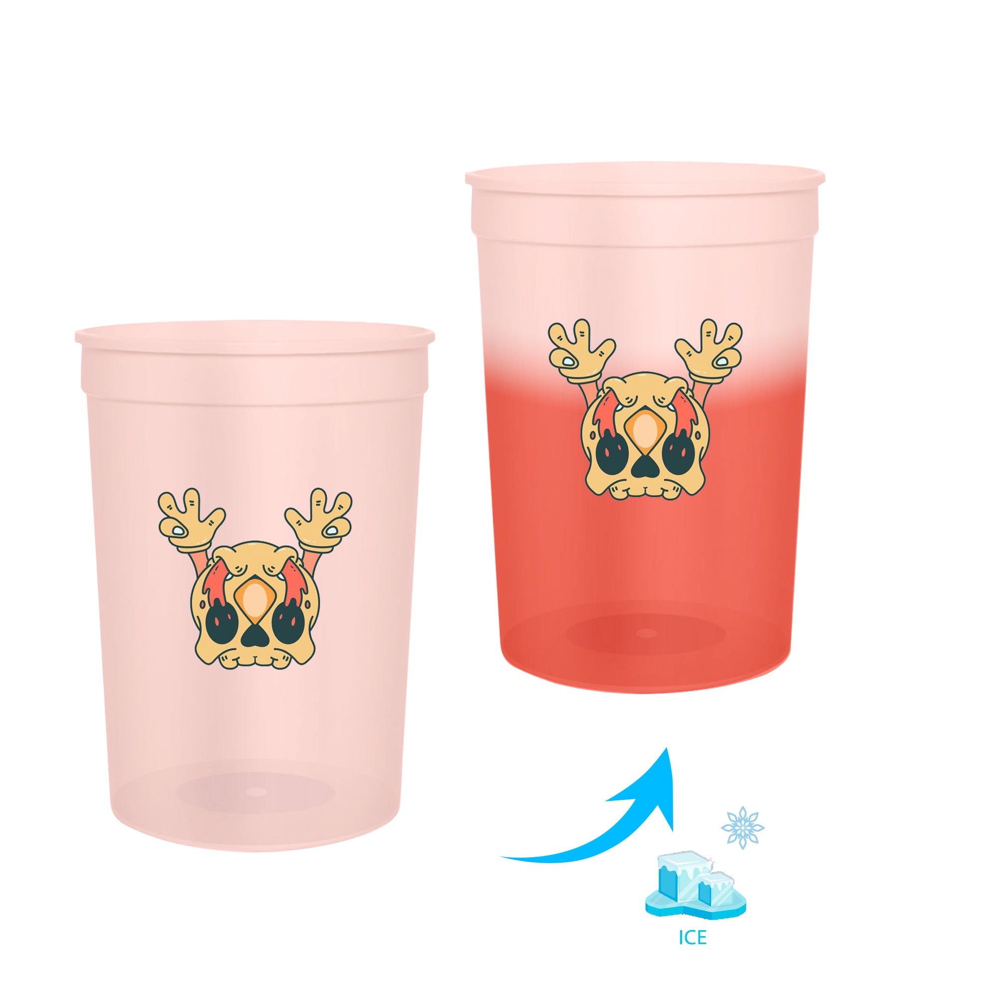 473ml Colour Changing Plastic Stadium Cup - Image 2