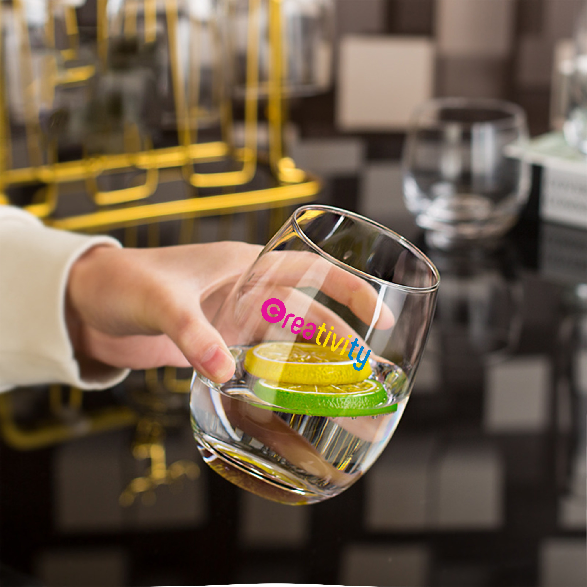 Egg Shaped Glass Cup - Image 9