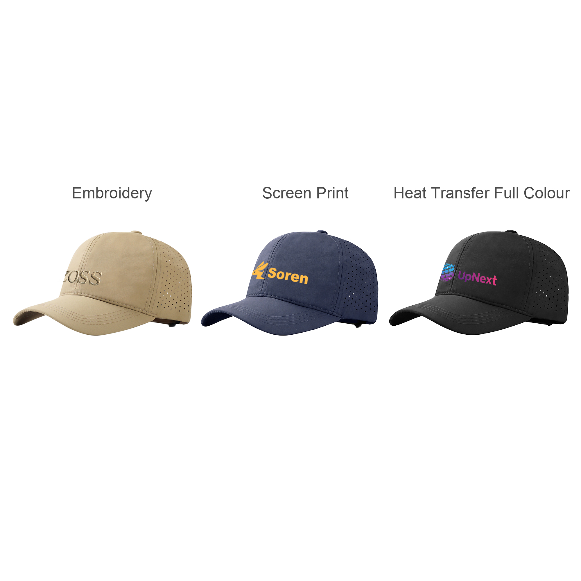 Quick-Drying Perforated Cap 6 Panel - Image 9
