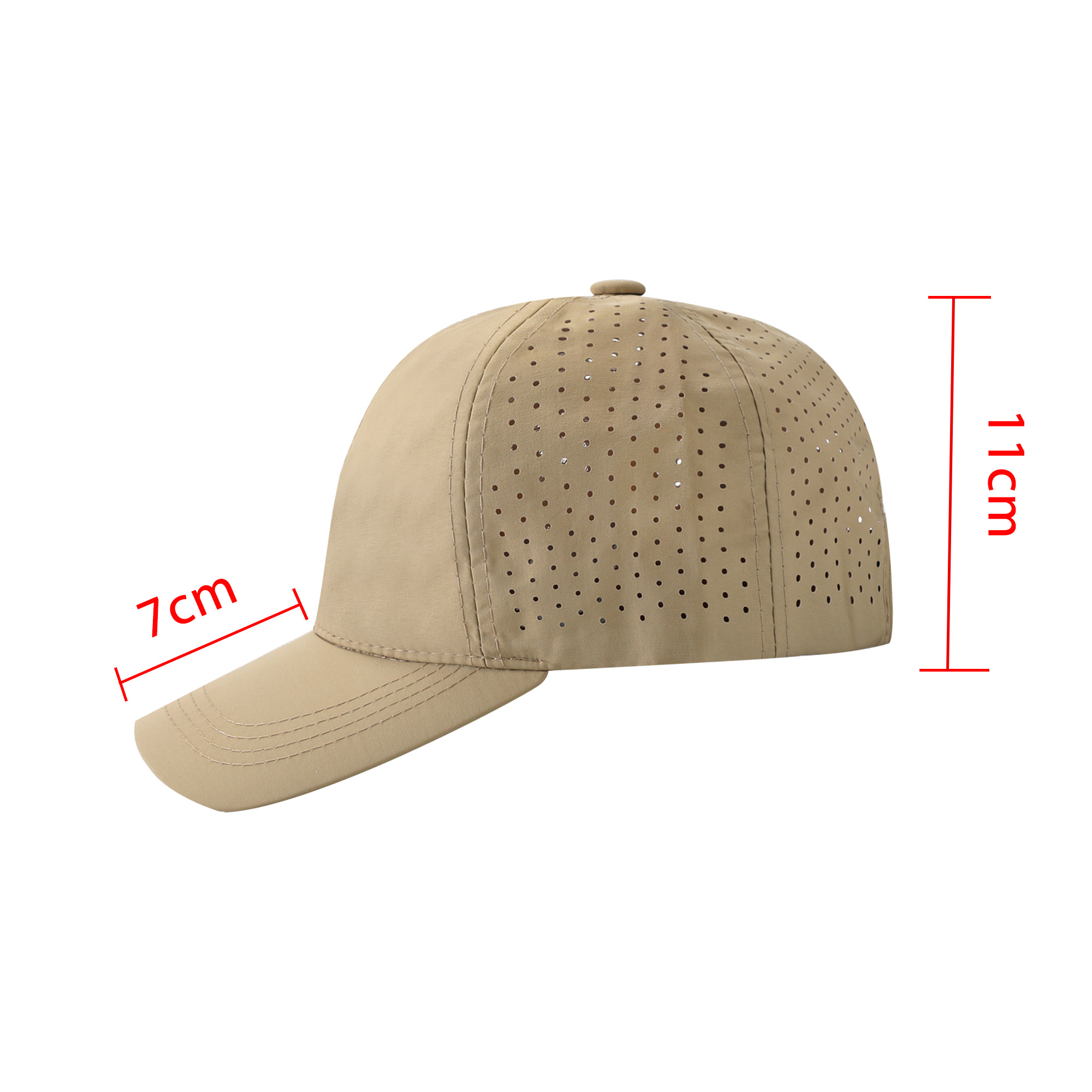 Quick-Drying Perforated Cap 6 Panel - Image 7