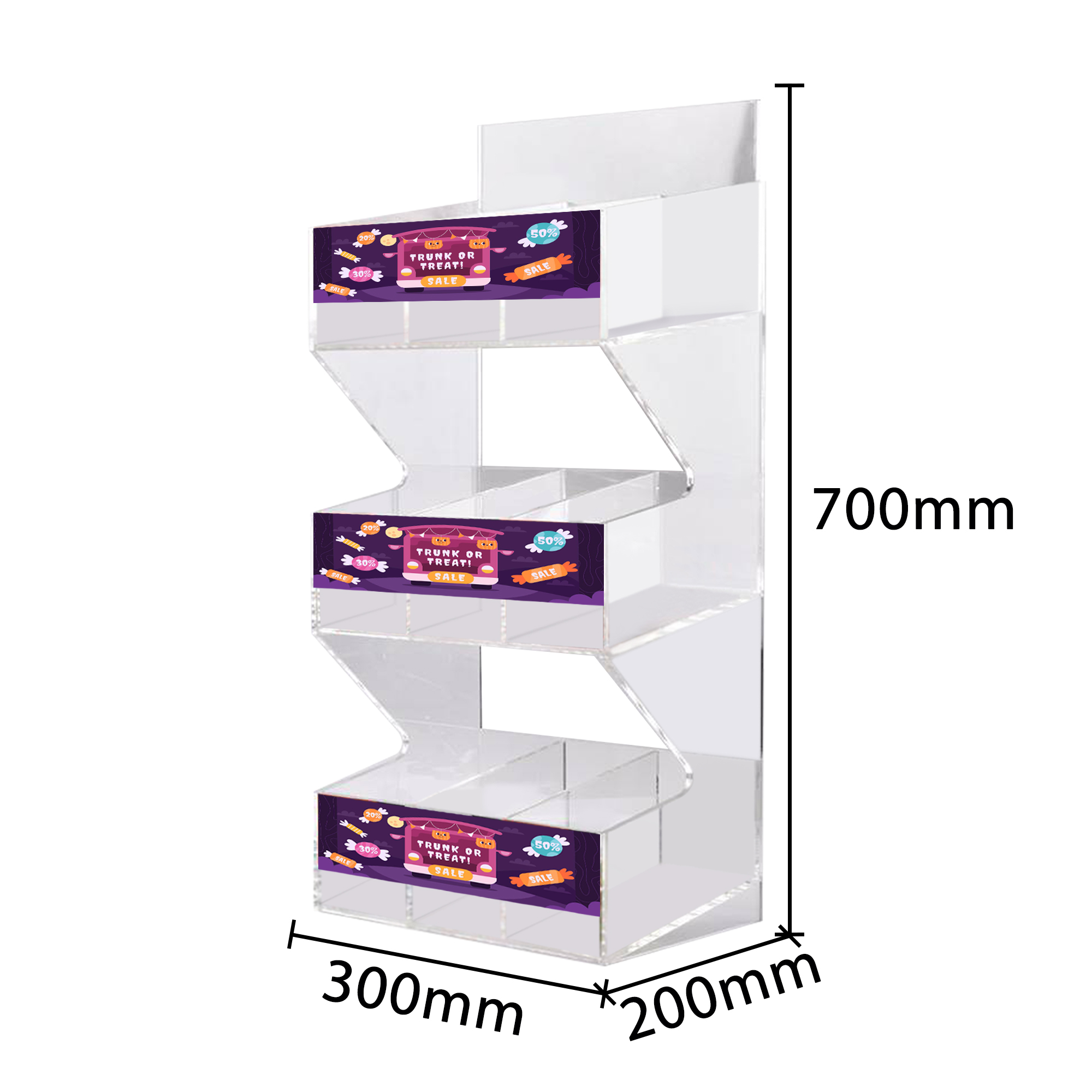 Custom Acrylic 3 Levels Display - Image 3