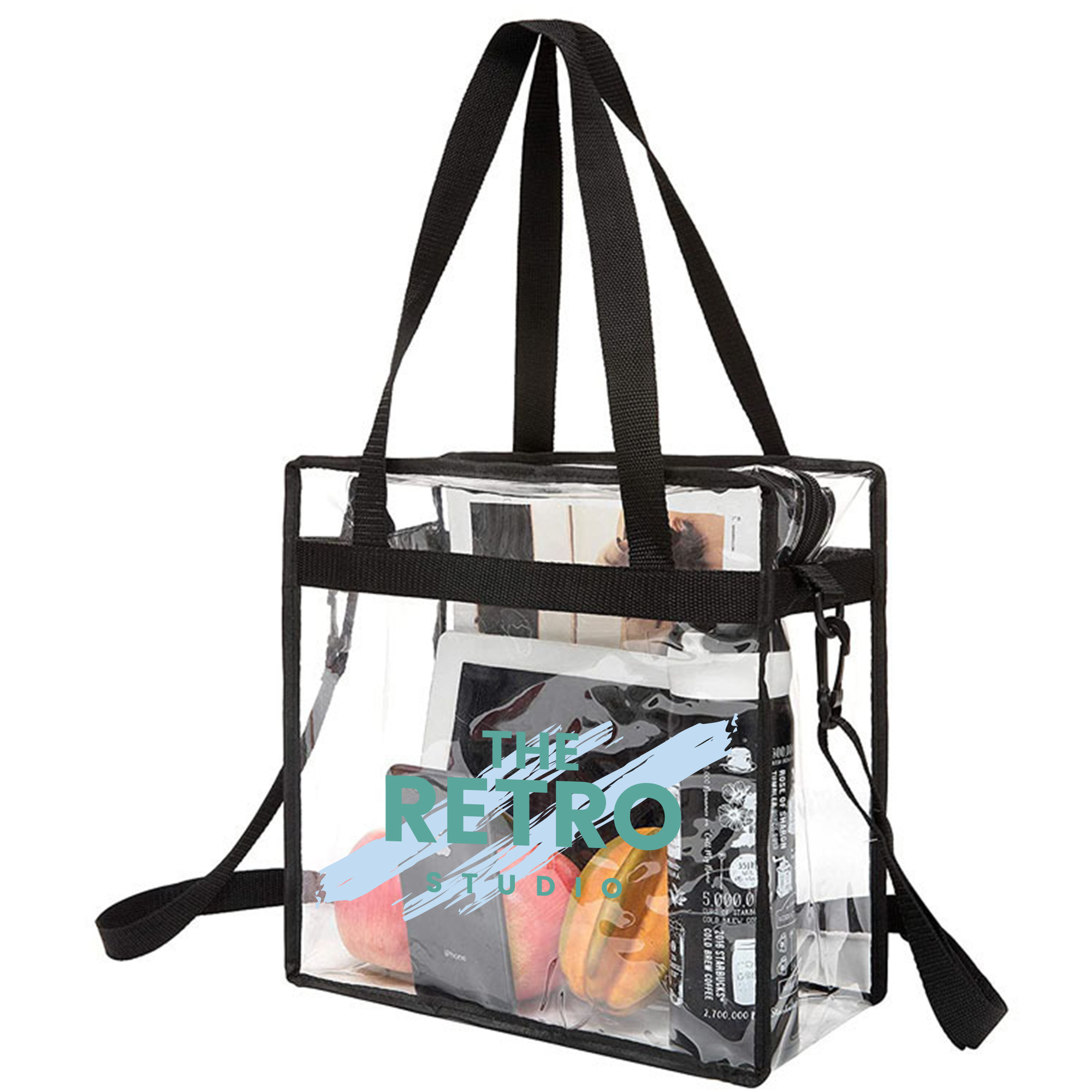 Clear Tote Bag With Shoulder Strap - Image 6