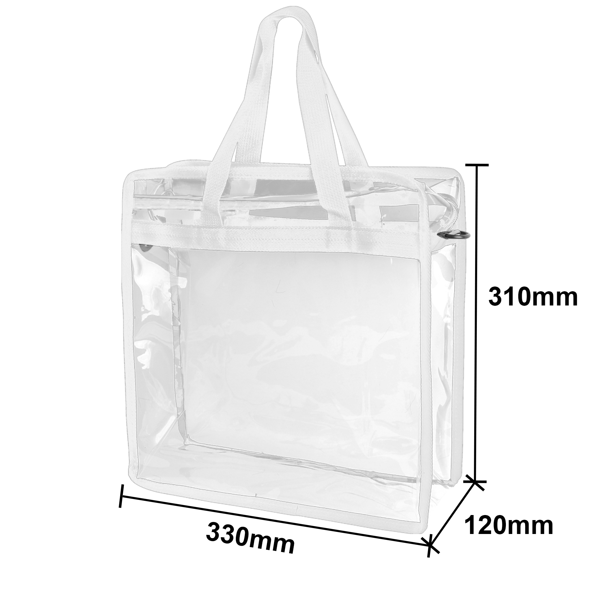 Clear Tote Bag With Shoulder Strap - Image 5