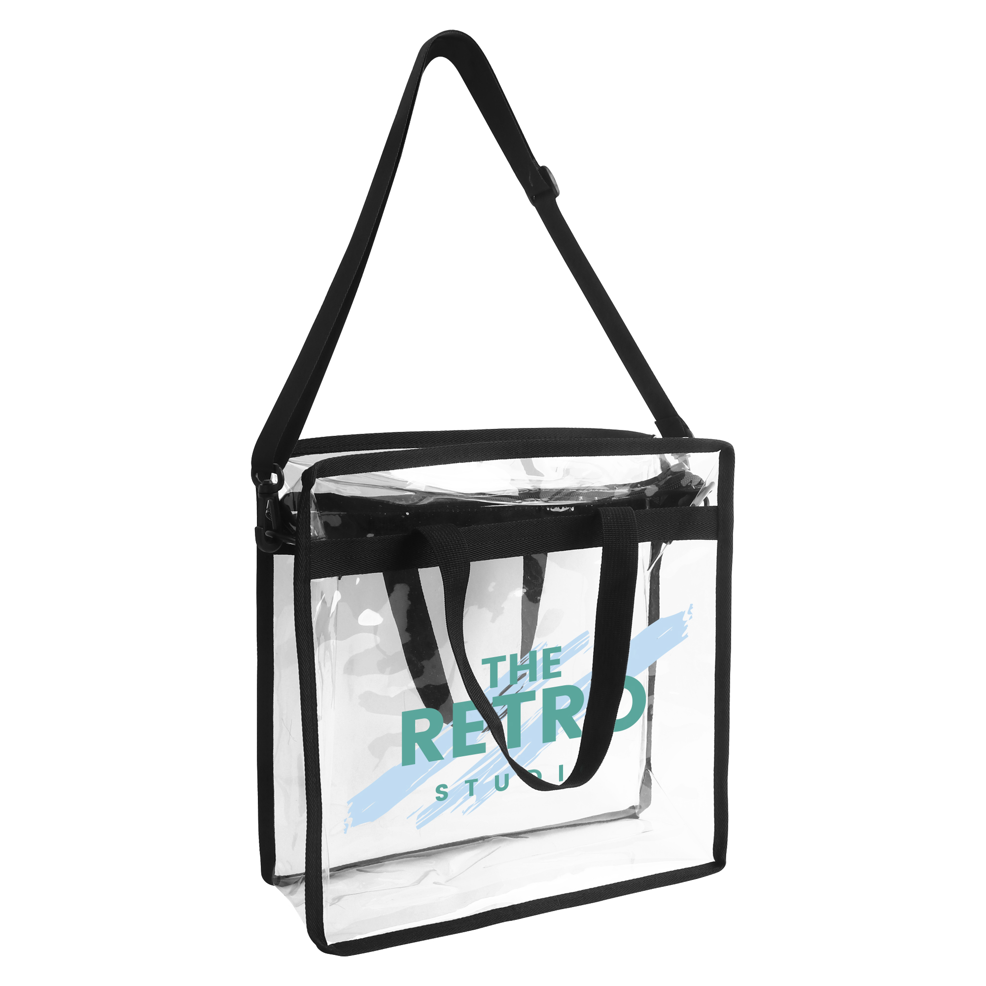 Clear Tote Bag With Shoulder Strap - Image 2