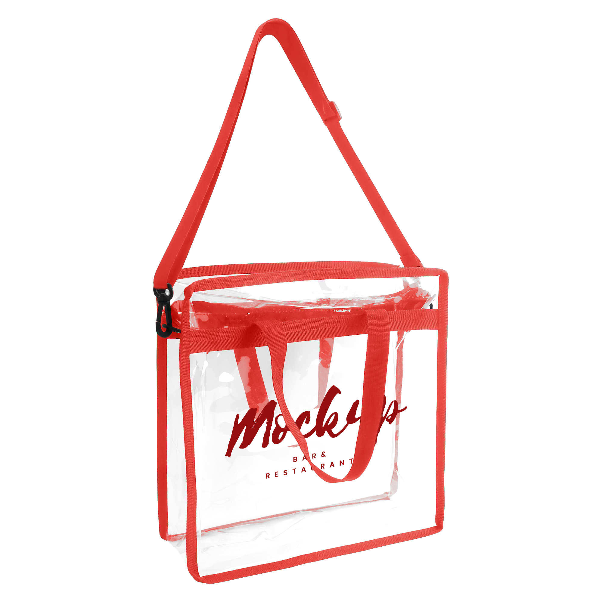 Clear Tote Bag With Shoulder Strap - Image 4