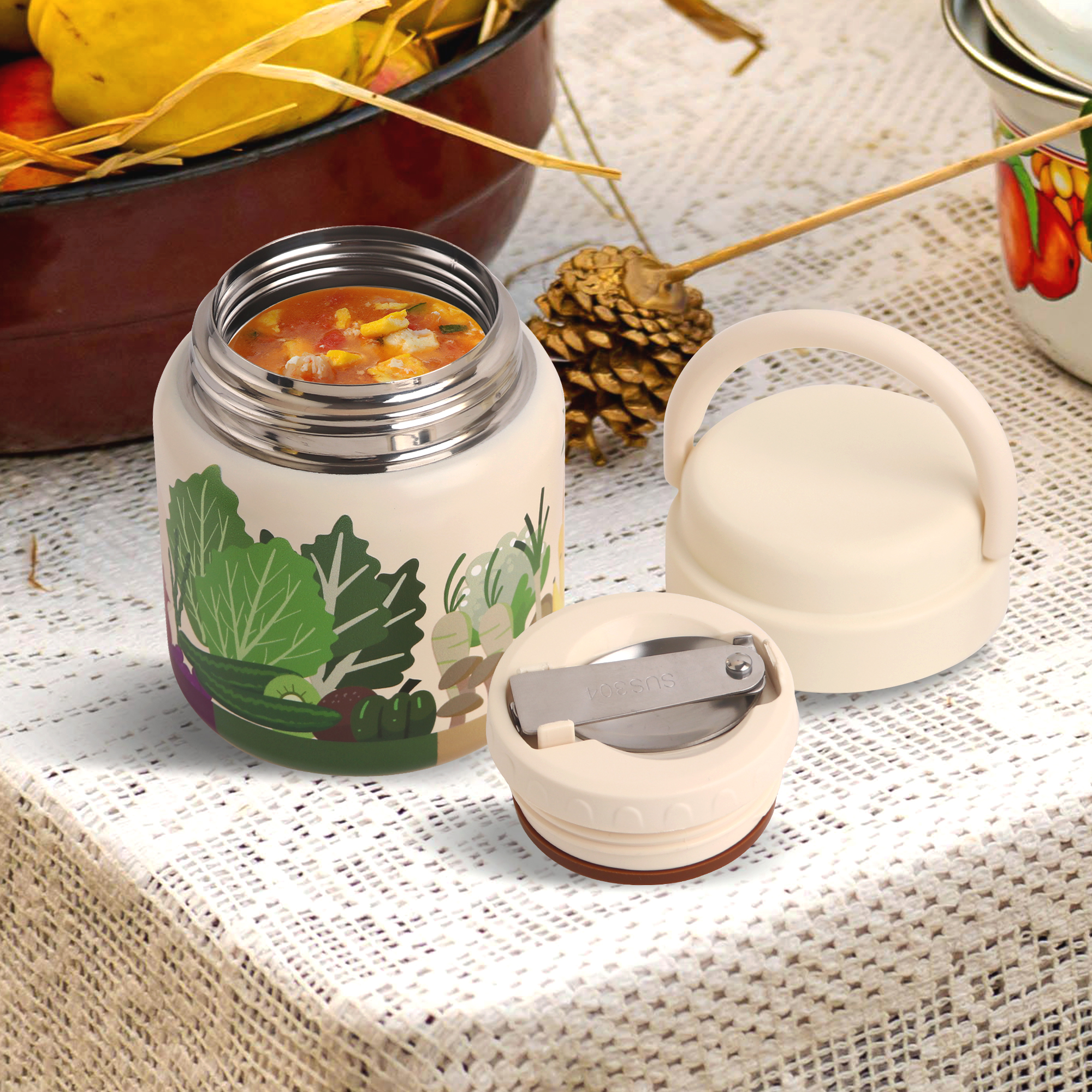 500ml Stainless Steel Vacuum Insulated Food Jar - Image 9