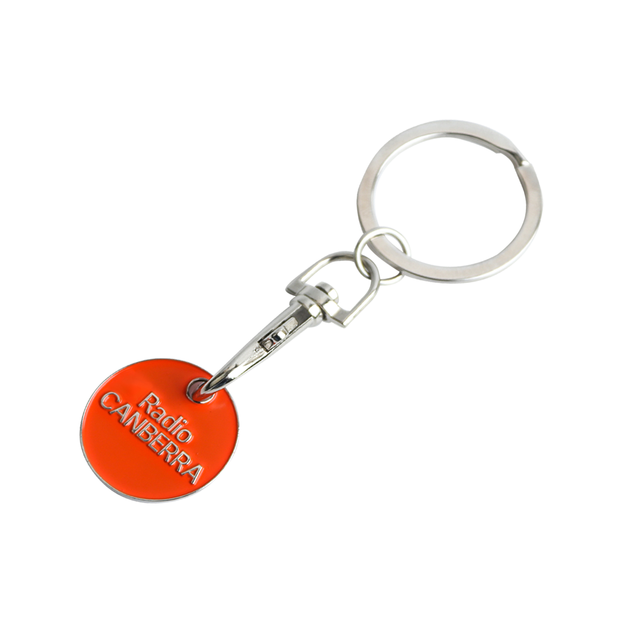 Enamel Trolley Coin Keyring - Image 4