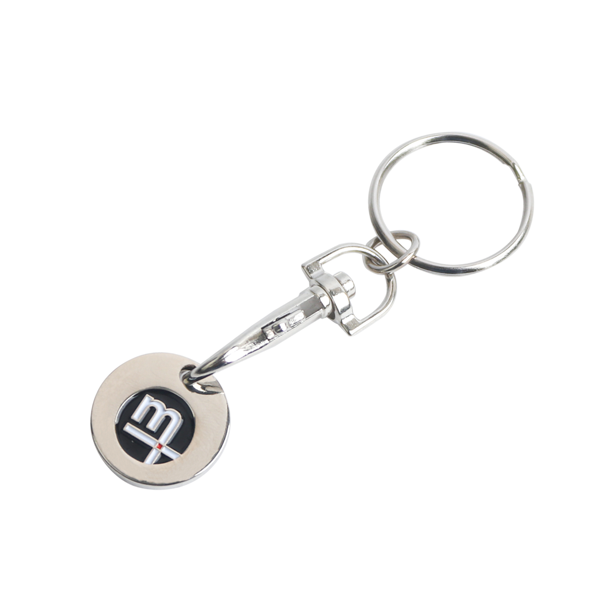 Enamel Trolley Coin Keyring - Image 3