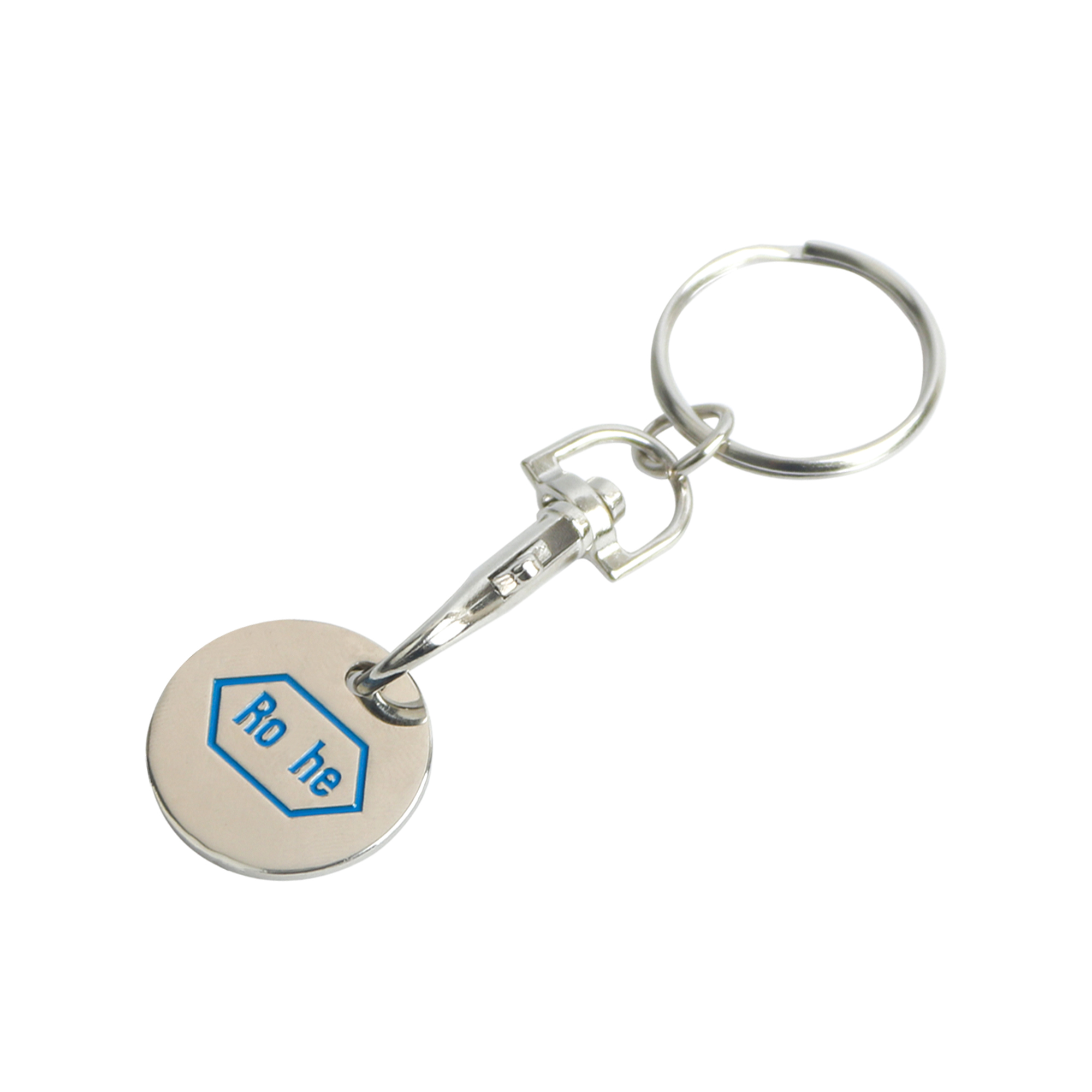 Enamel Trolley Coin Keyring - Image 5