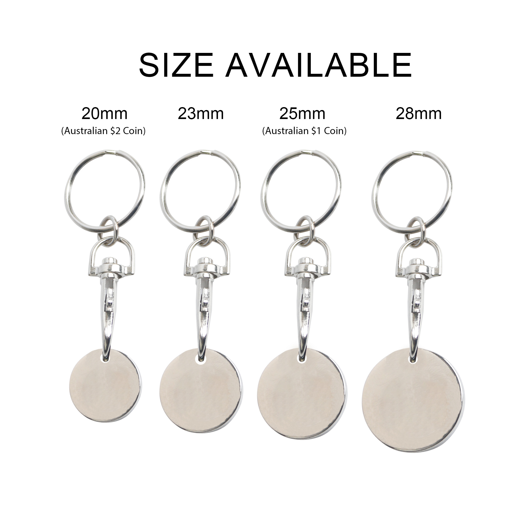 Enamel Trolley Coin Keyring - Image 7