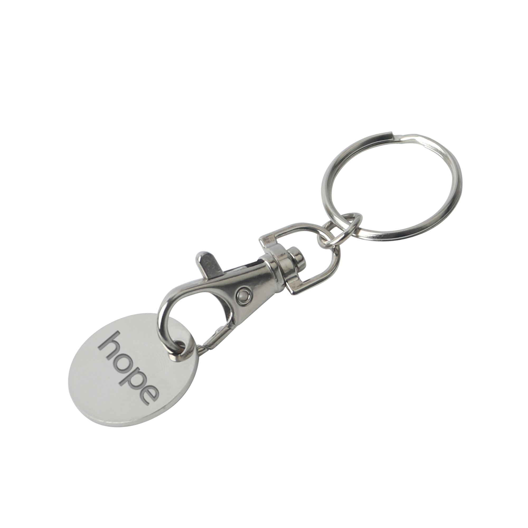 Enamel Trolley Coin Keyring - Image 2