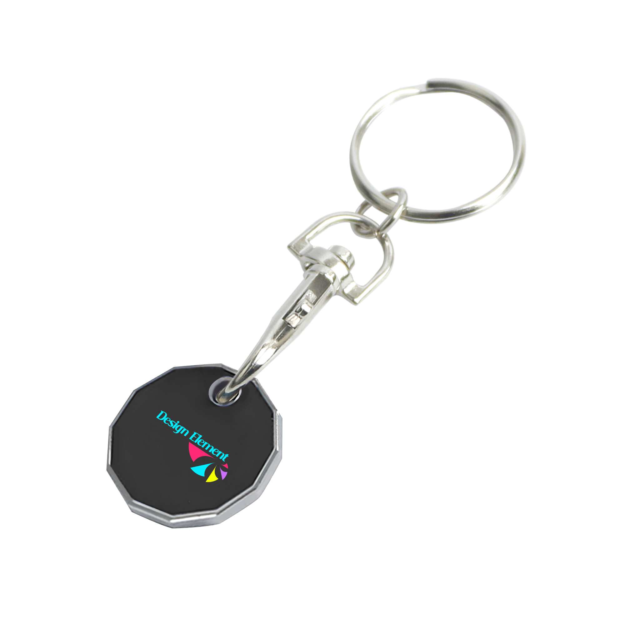 Printed Trolley Coin Keyring - Image 6