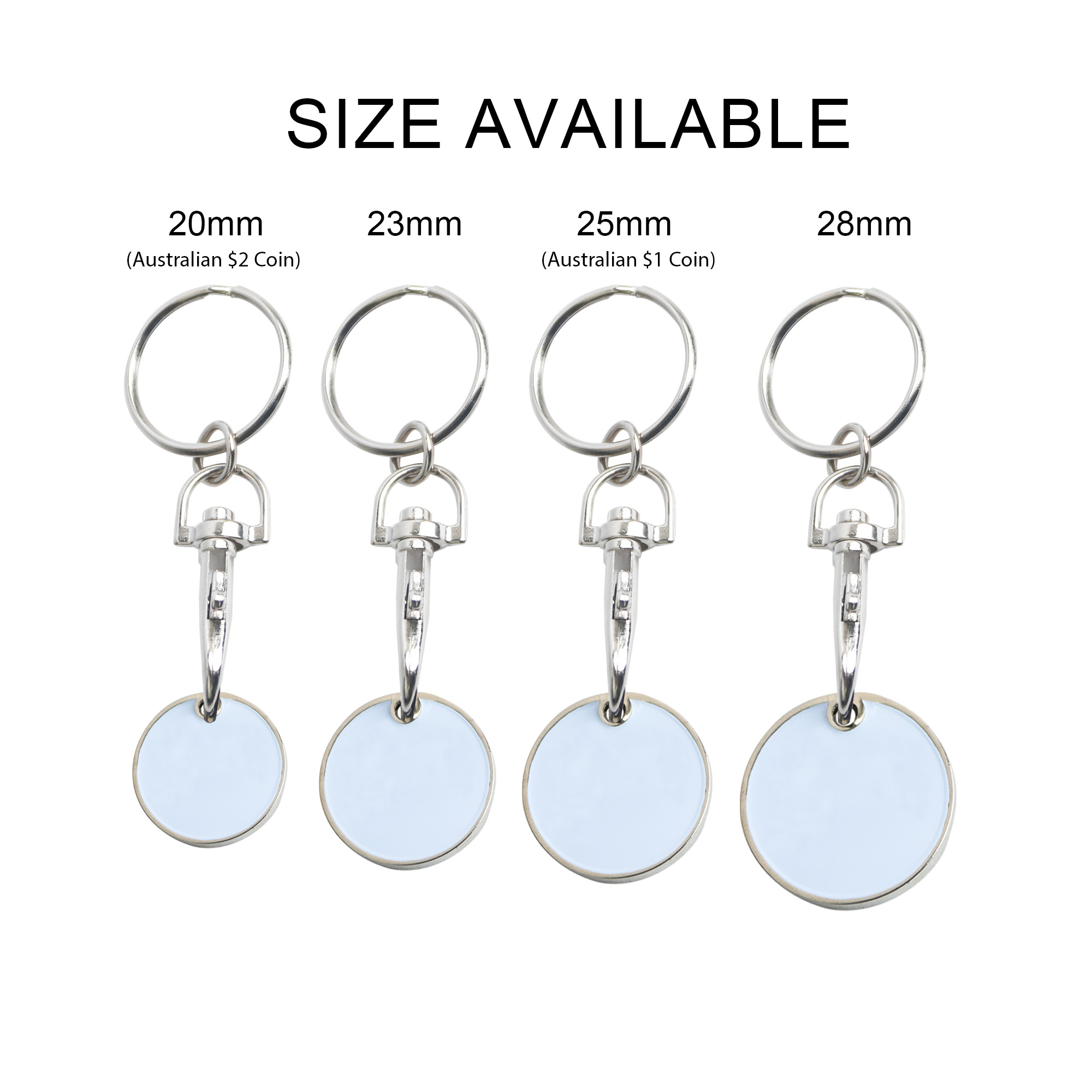 Printed Trolley Coin Keyring - Image 7
