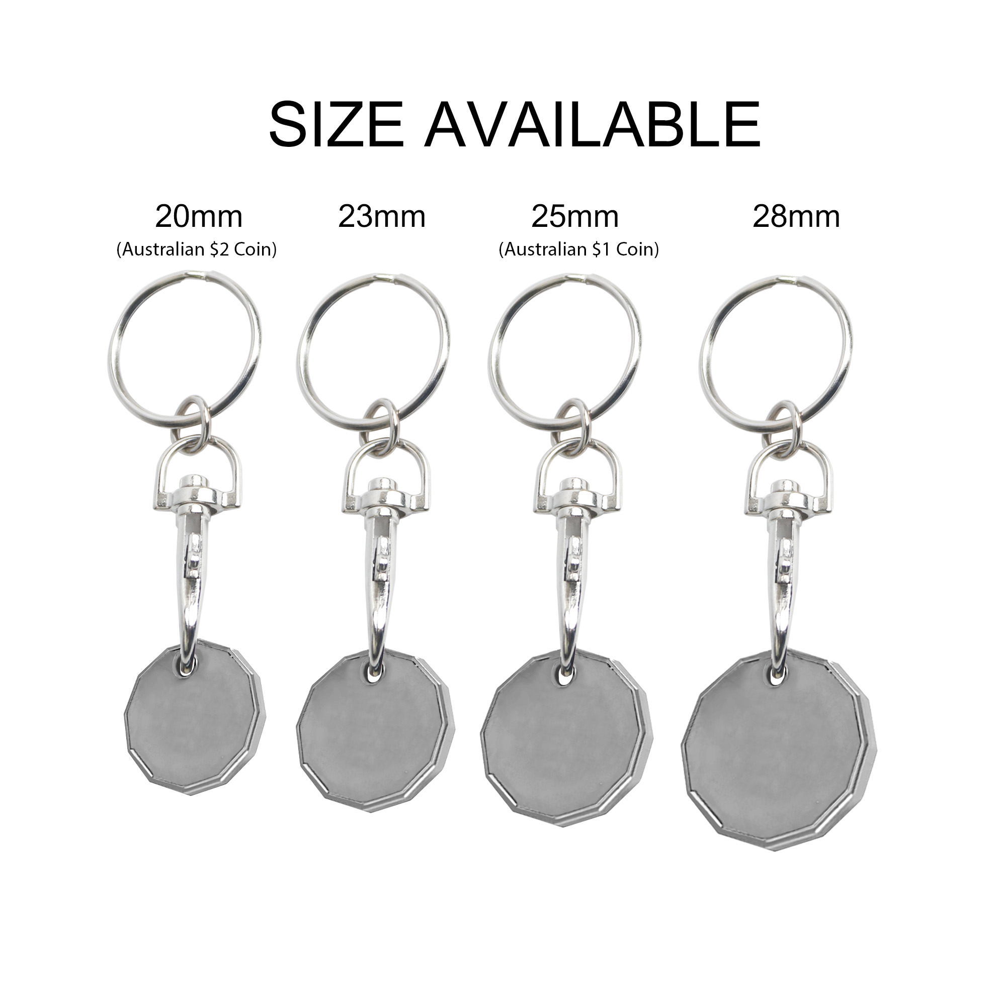 Printed Trolley Coin Keyring - Image 8