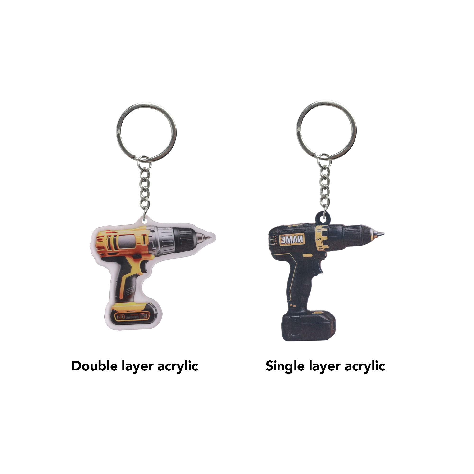 Custom Shape Acrylic Keyring - Image 14