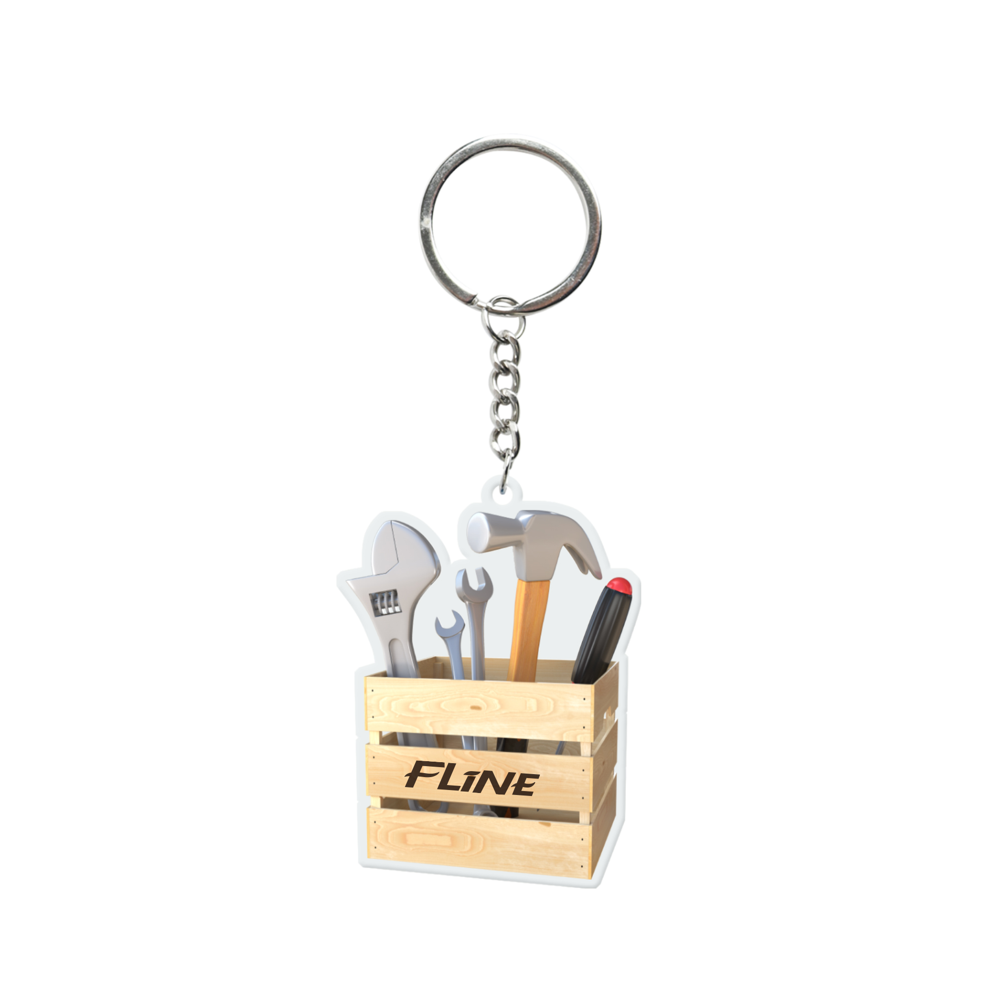 Custom Shape Acrylic Keyring - Image 4