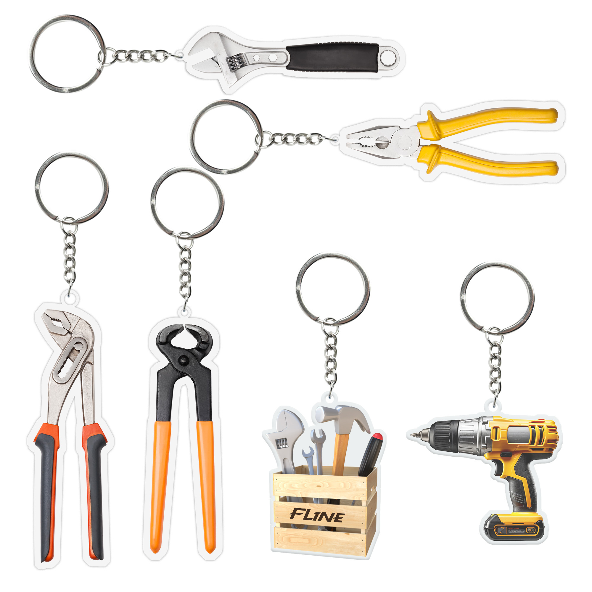 Custom Shape Acrylic Keyring
