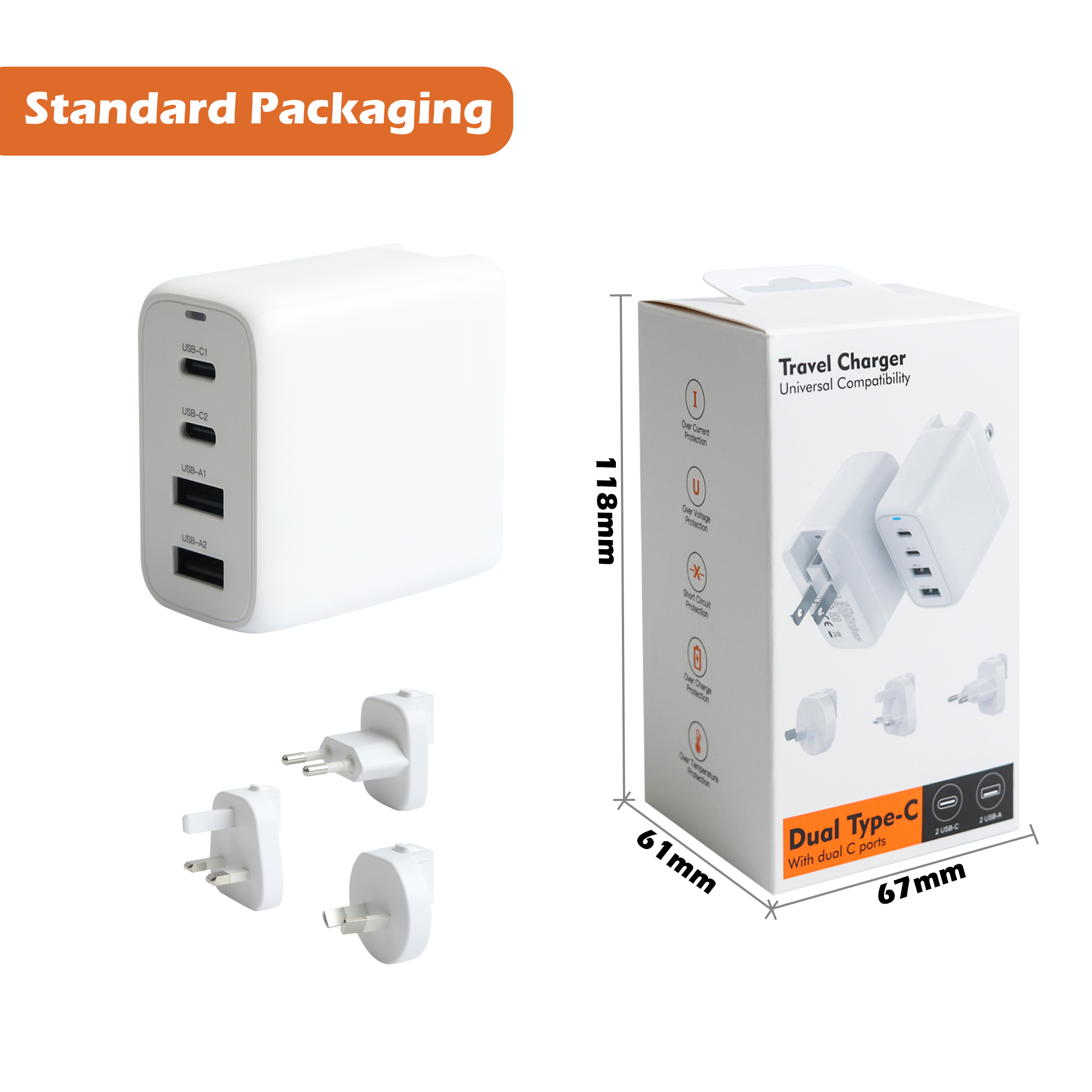 4 Ports Universal Travel Adapter - Image 6