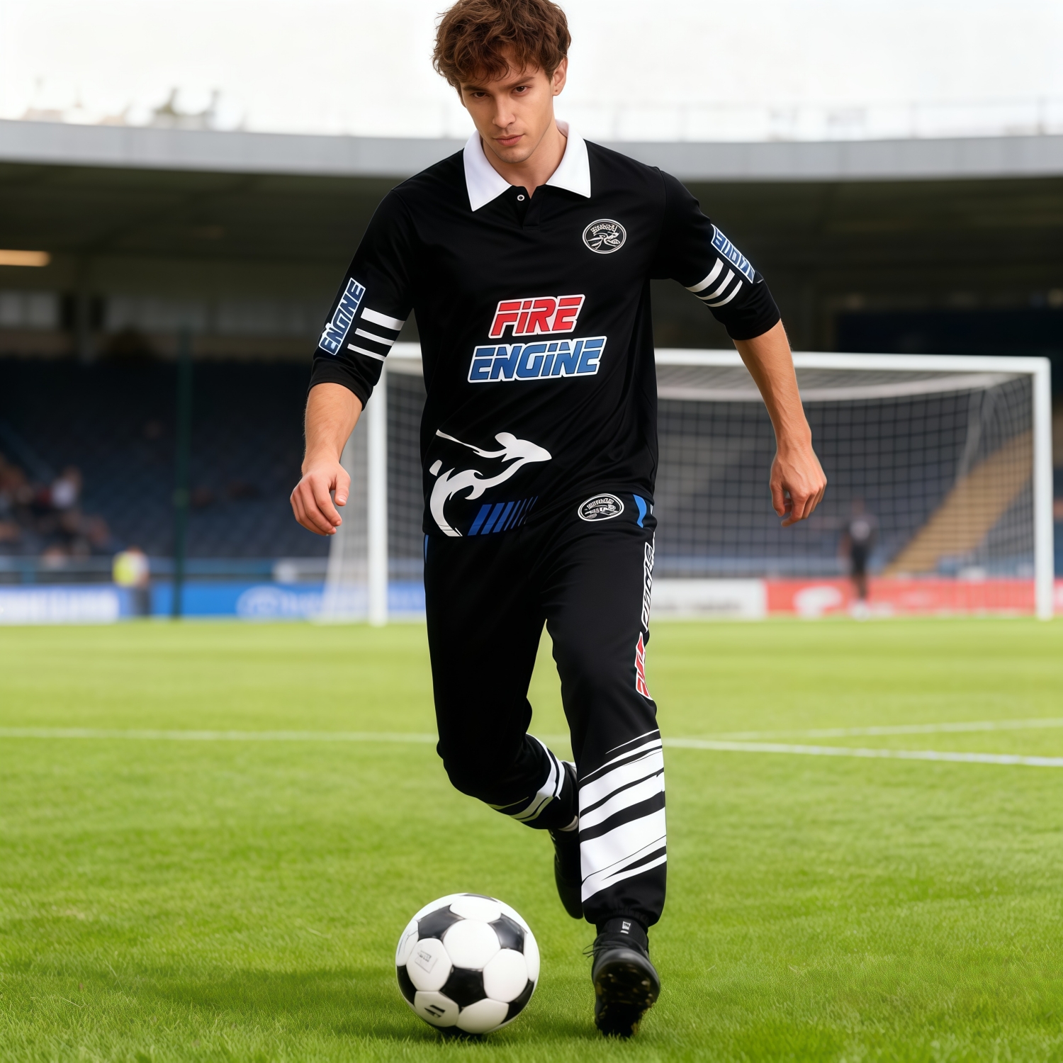 Highly Customized Three-Quarter Sleeve Football Jersey - Image 2