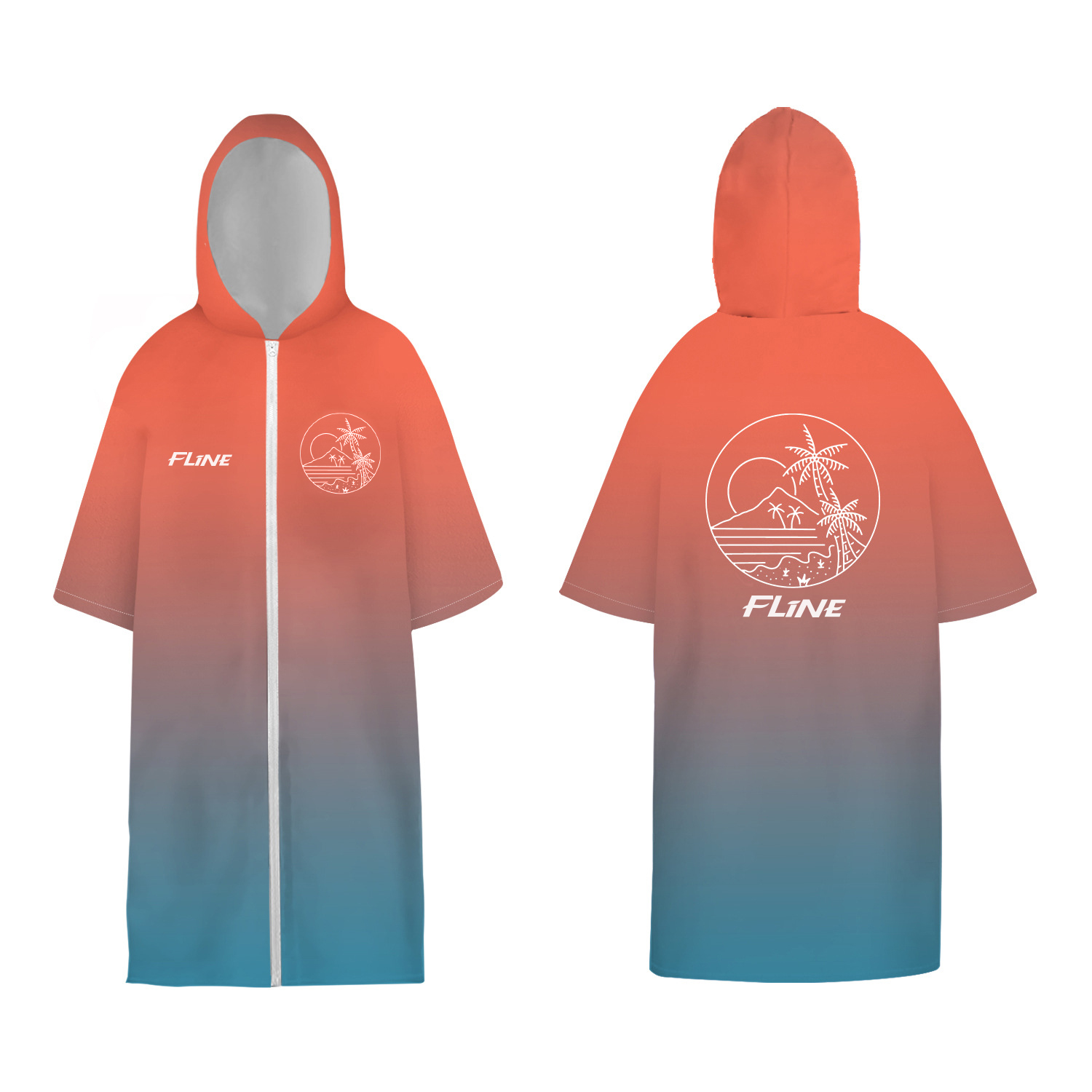 Quick-Drying Sublimation Hooded Change Towel with Zip - Image 4