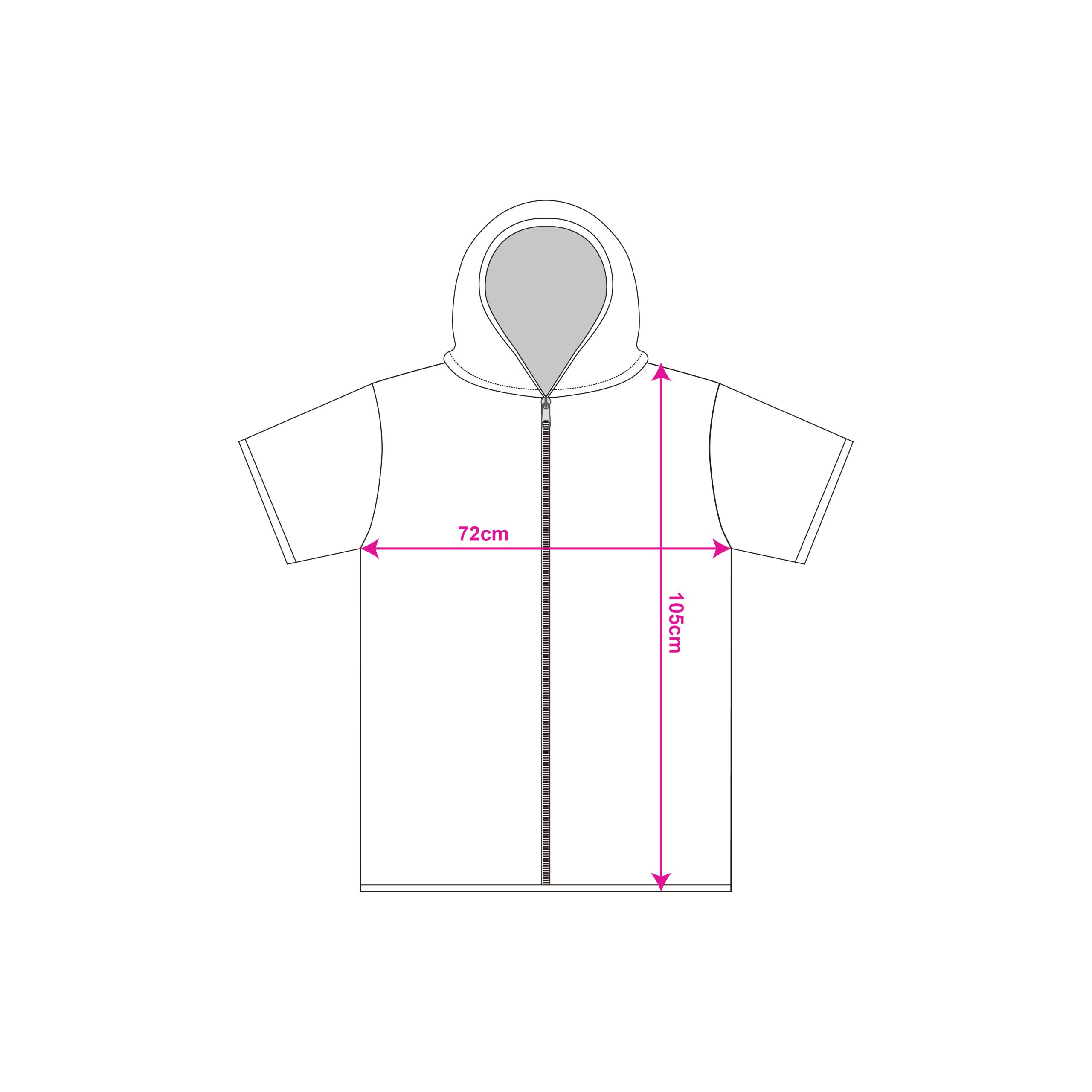 Quick-Drying Sublimation Hooded Change Towel with Zip - Image 8