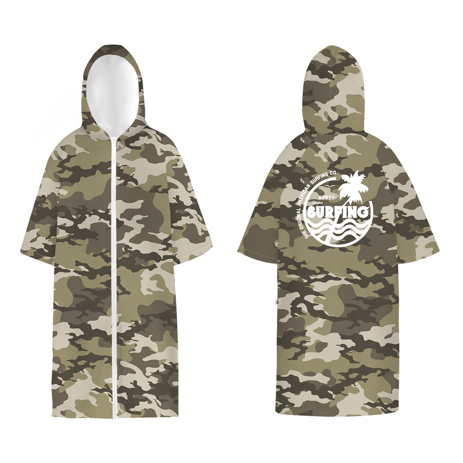 Quick-Drying Sublimation Hooded Change Towel with Zip - Image 5