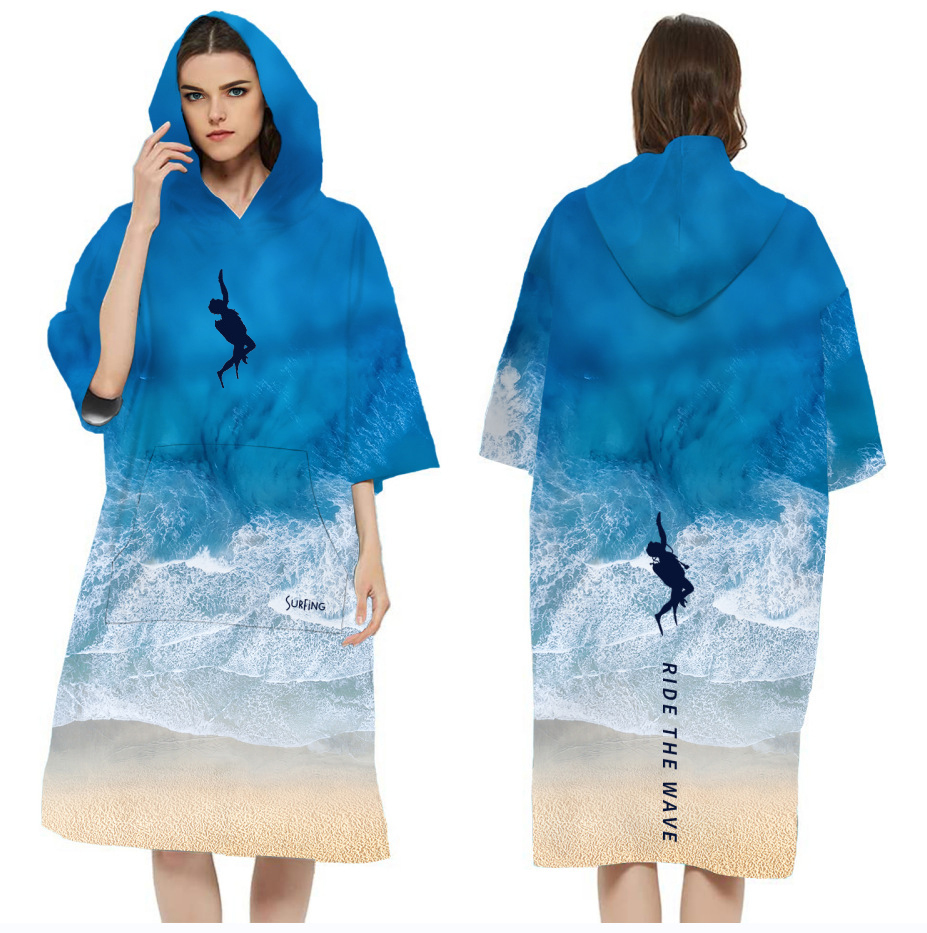 Quick-Drying Sublimation Hooded Change Towel - Image 4