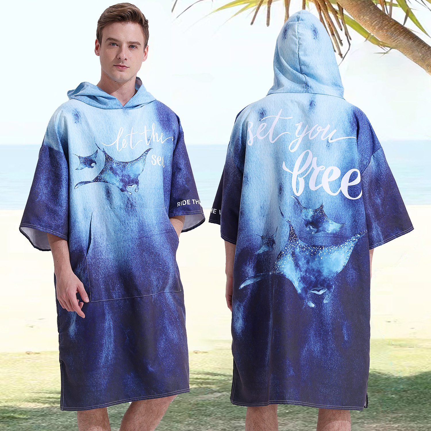 Quick-Drying Sublimation Hooded Change Towel - Image 3