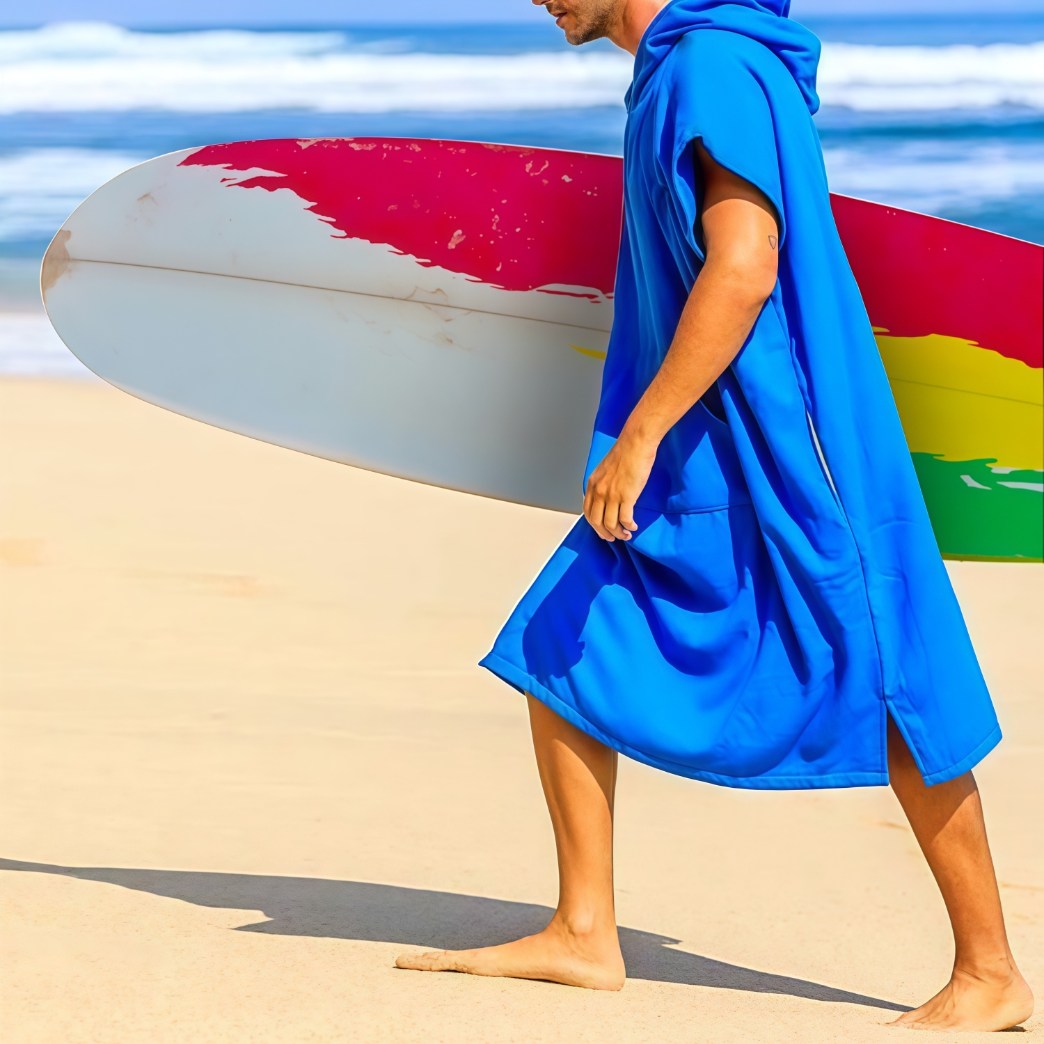 100% Cotton Sublimation Hoody Towel Surf Poncho - Image 4