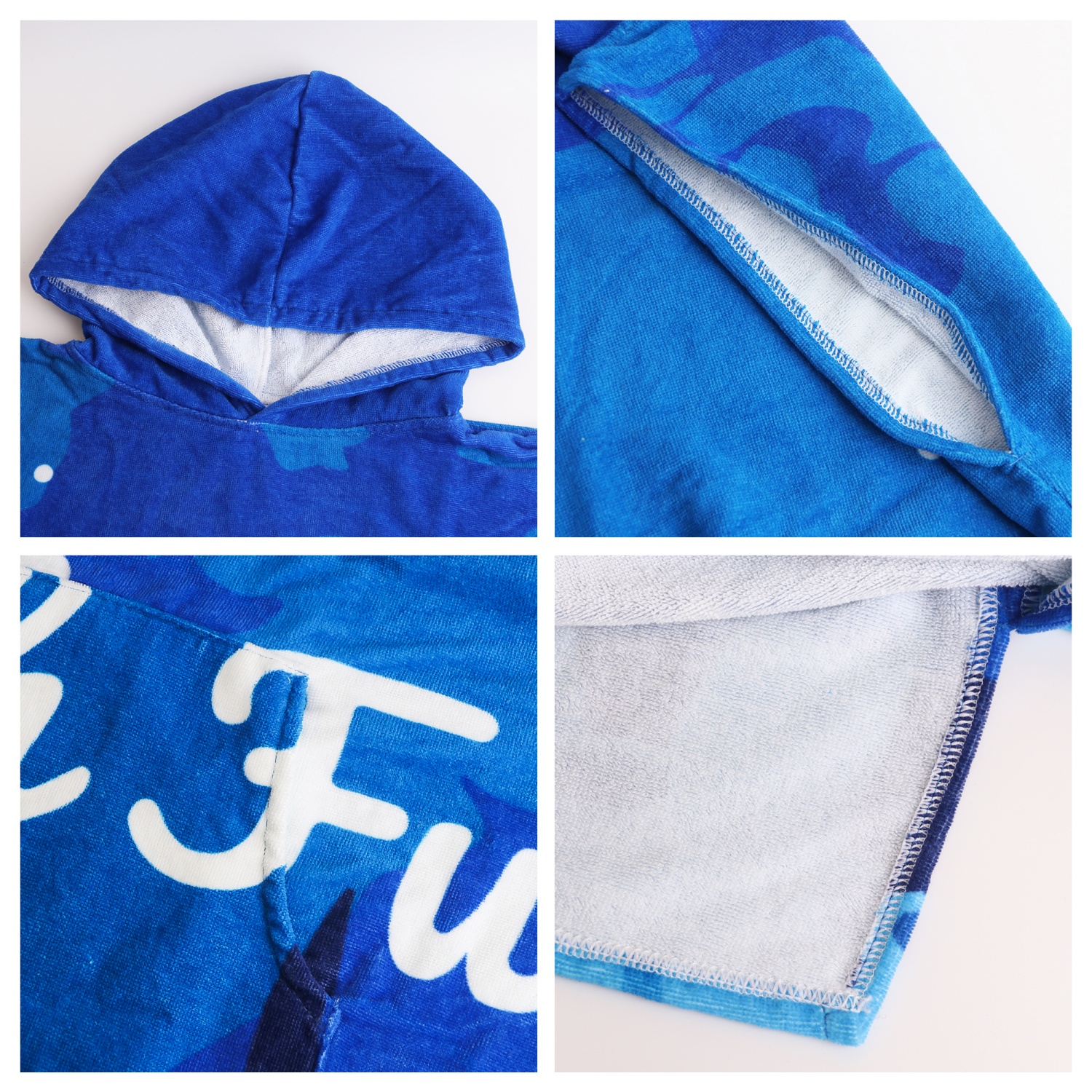 100% Cotton Sublimation Hoody Towel Surf Poncho - Image 5