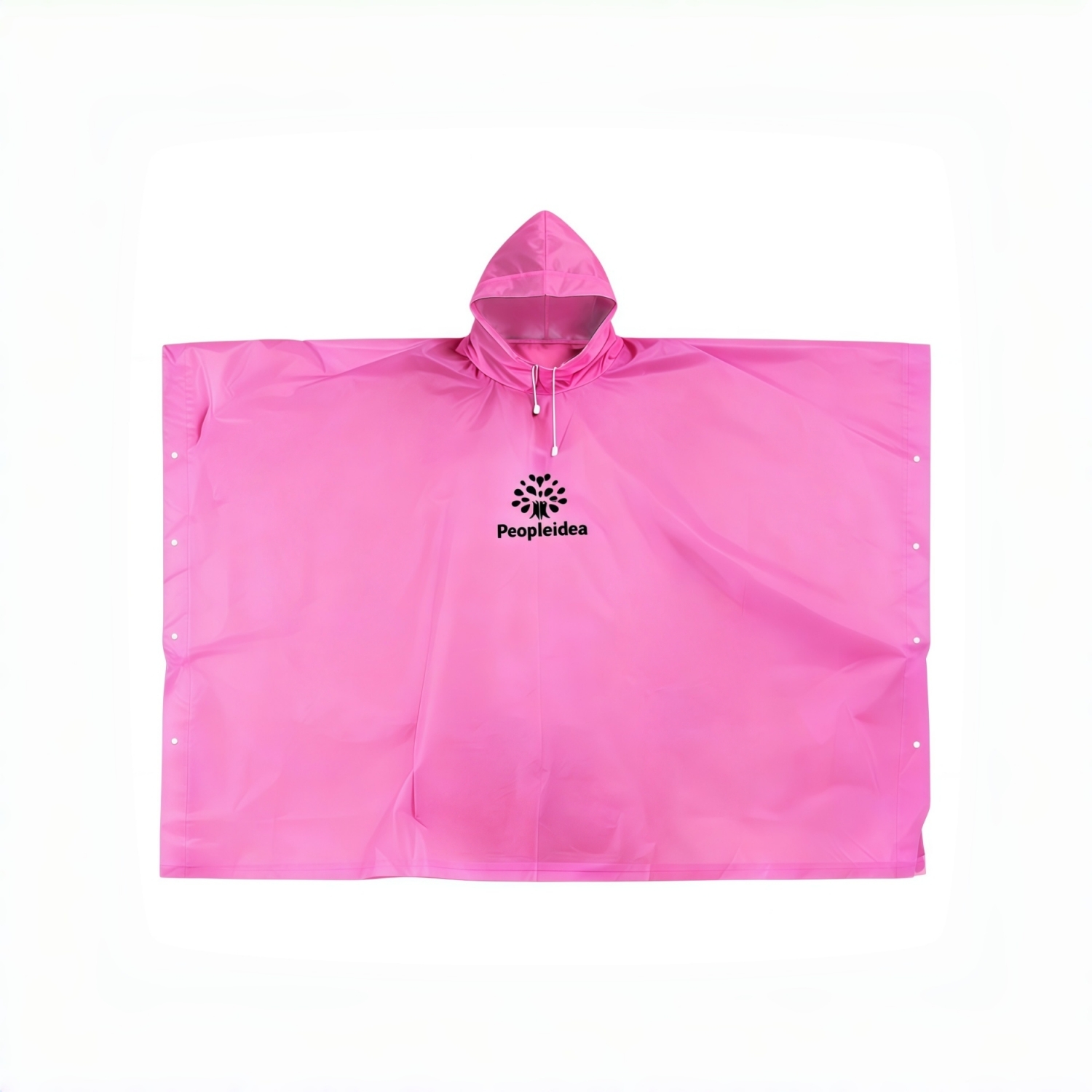 Reusable Adult PEVA Screen Print Rain Poncho - Image 3