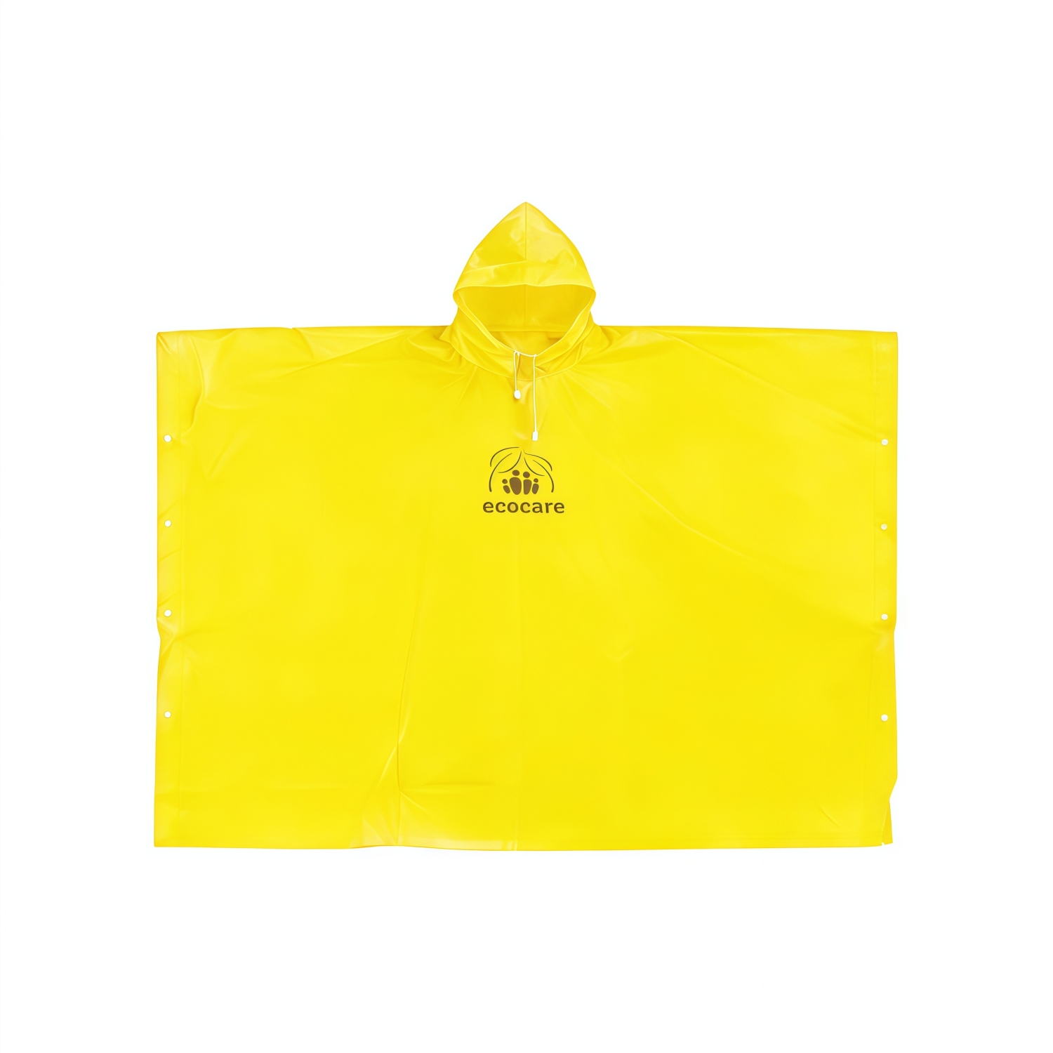 Reusable Adult PEVA Screen Print Rain Poncho - Image 6