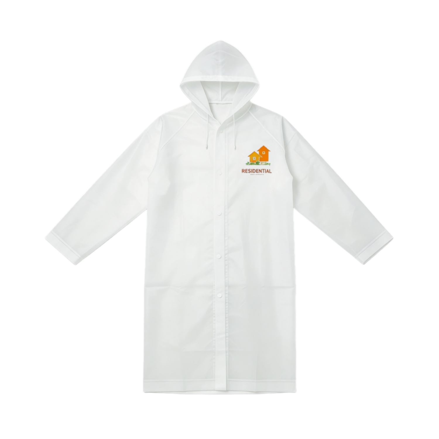 Reusable Adult EVA Digital Print Raincoat - Image 4