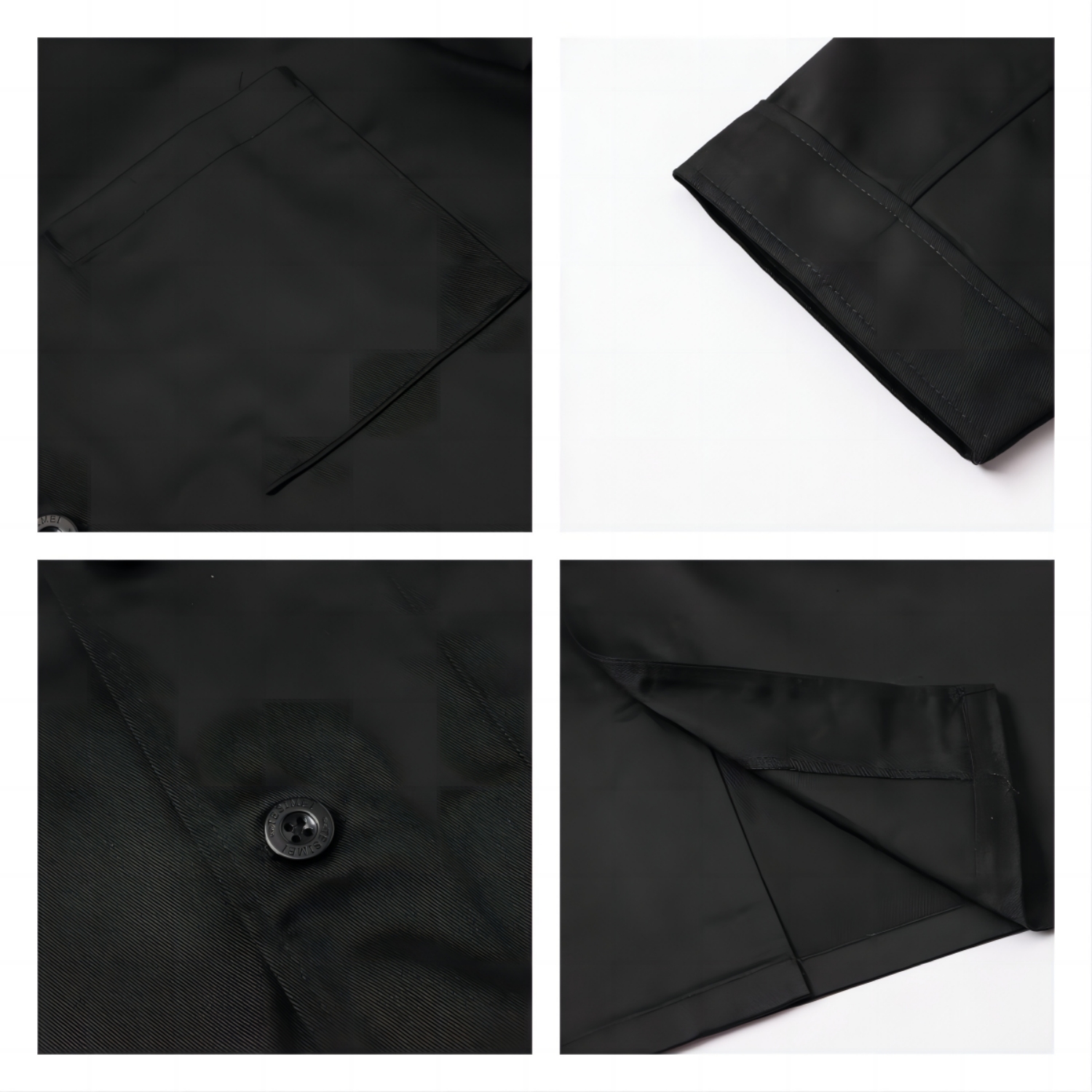 Classic 3/4 Sleeves Single Breasted Chef Jacket - Image 7