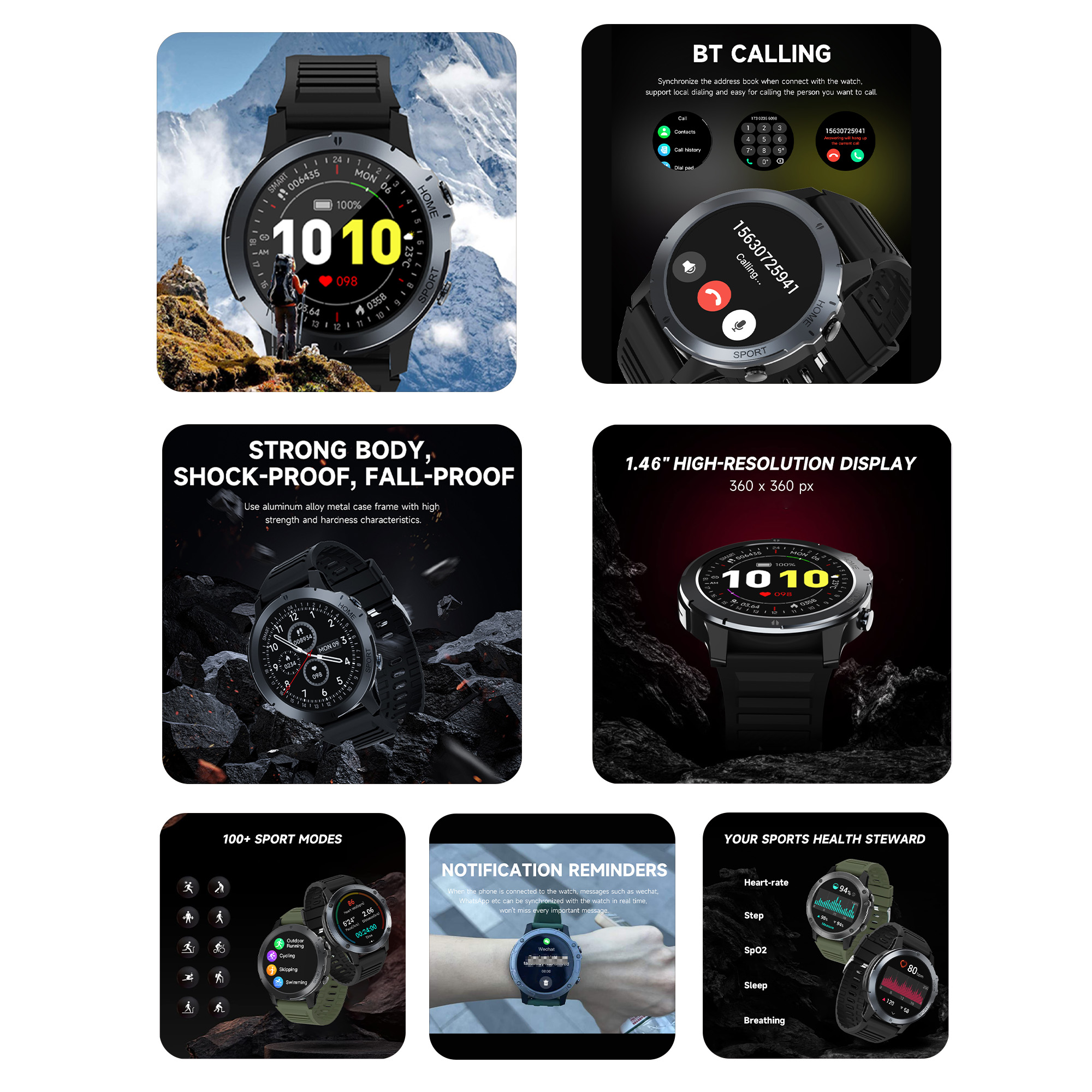 1.46" Round Smart Watch - Image 9