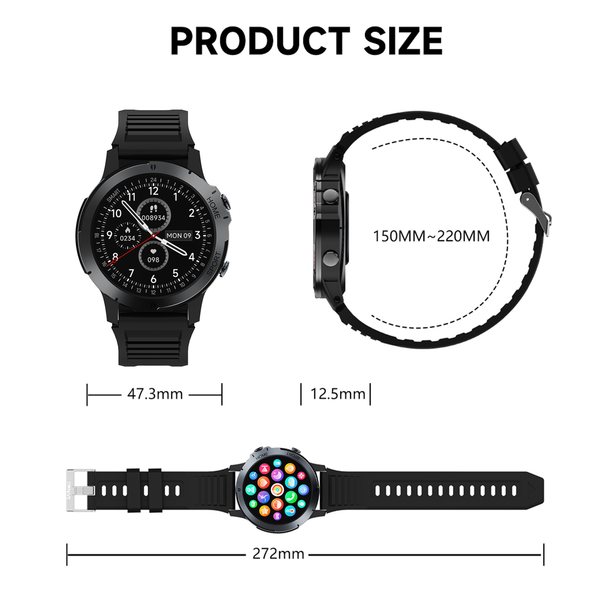 1.46" Round Smart Watch - Image 8