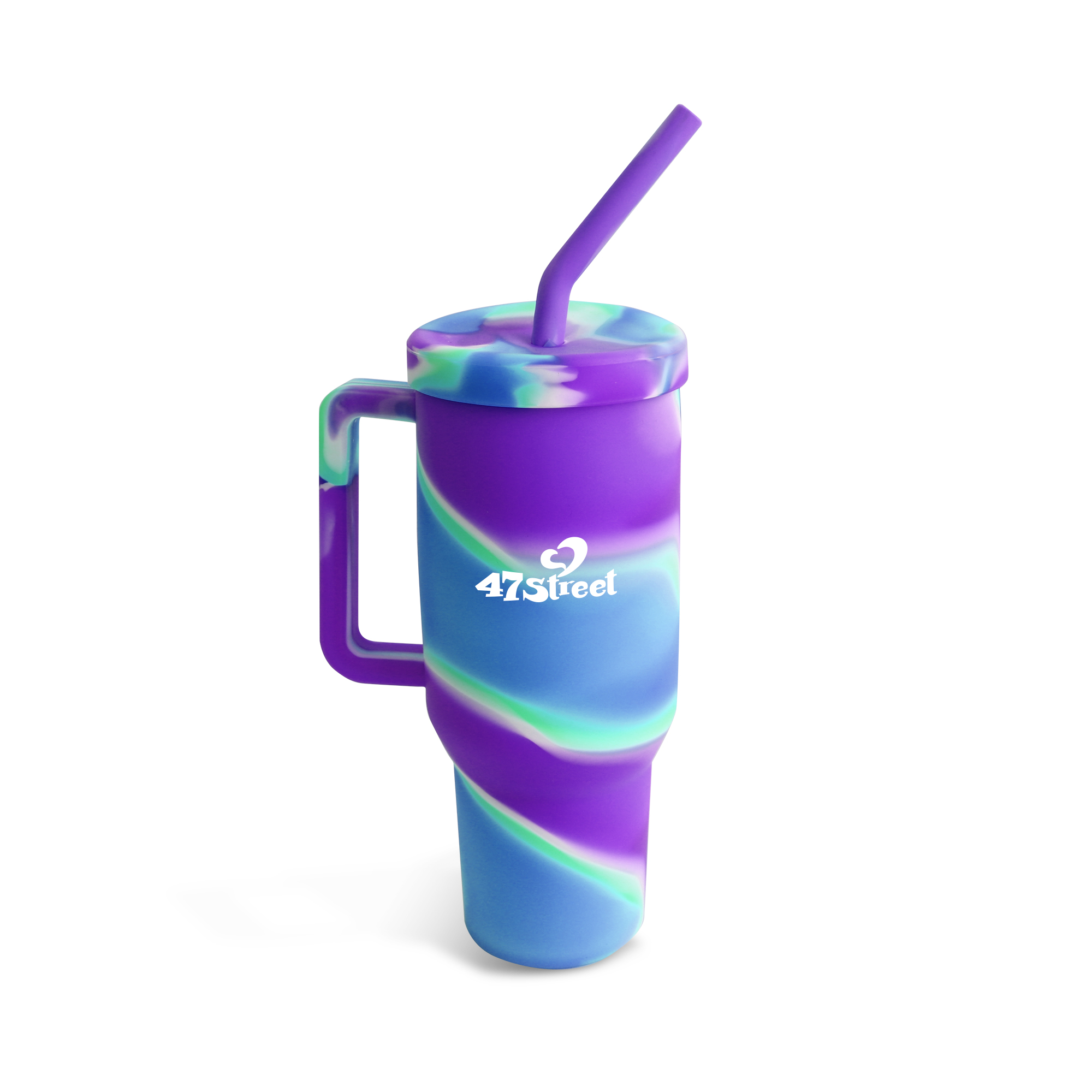 1200ml Custom Silicone Cup with Handle - Image 2