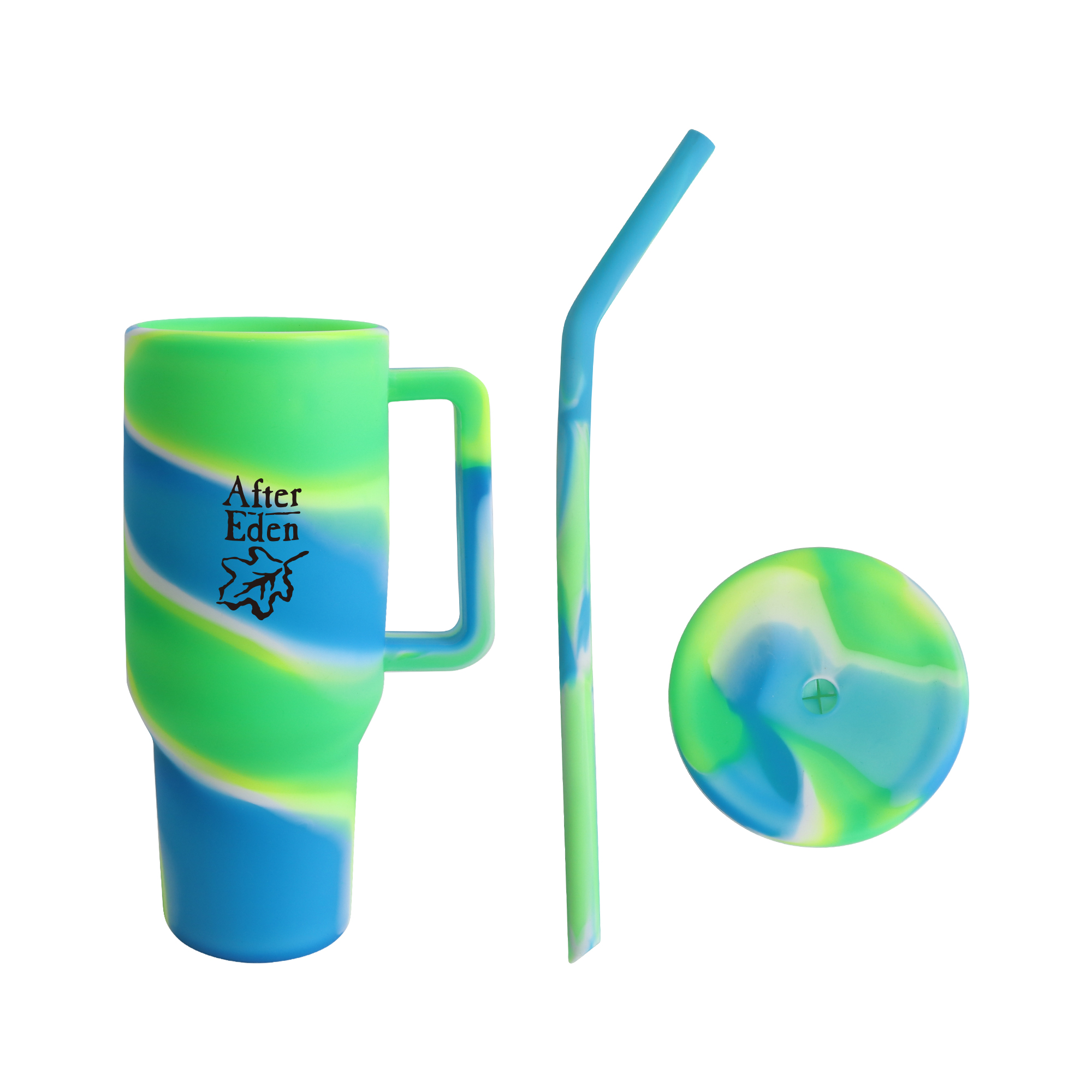 1200ml Custom Silicone Cup with Handle - Image 6